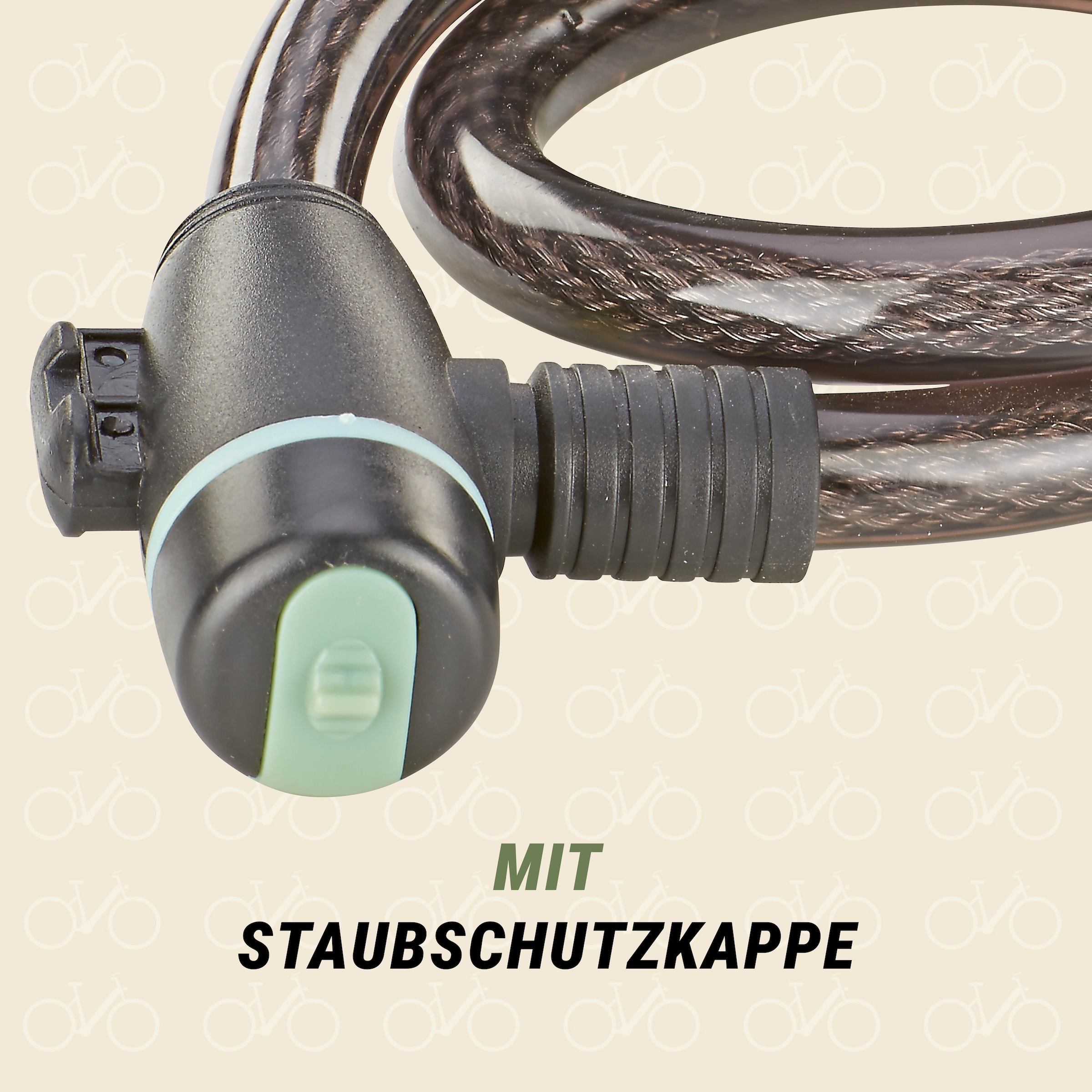 Prophete Câble-antivol »Kabelschloss« mit Halterung, 