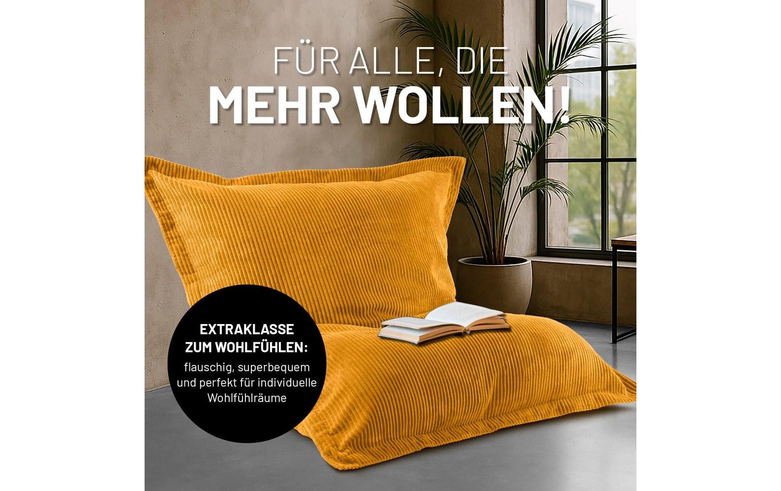 Lumaland Pouf »Cord , 380 l«