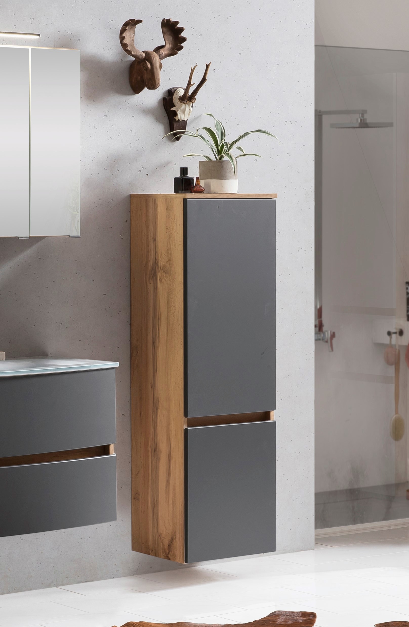 welltime Midischrank »Kaunas« 40 cm breit, Soft-Close-Funktion