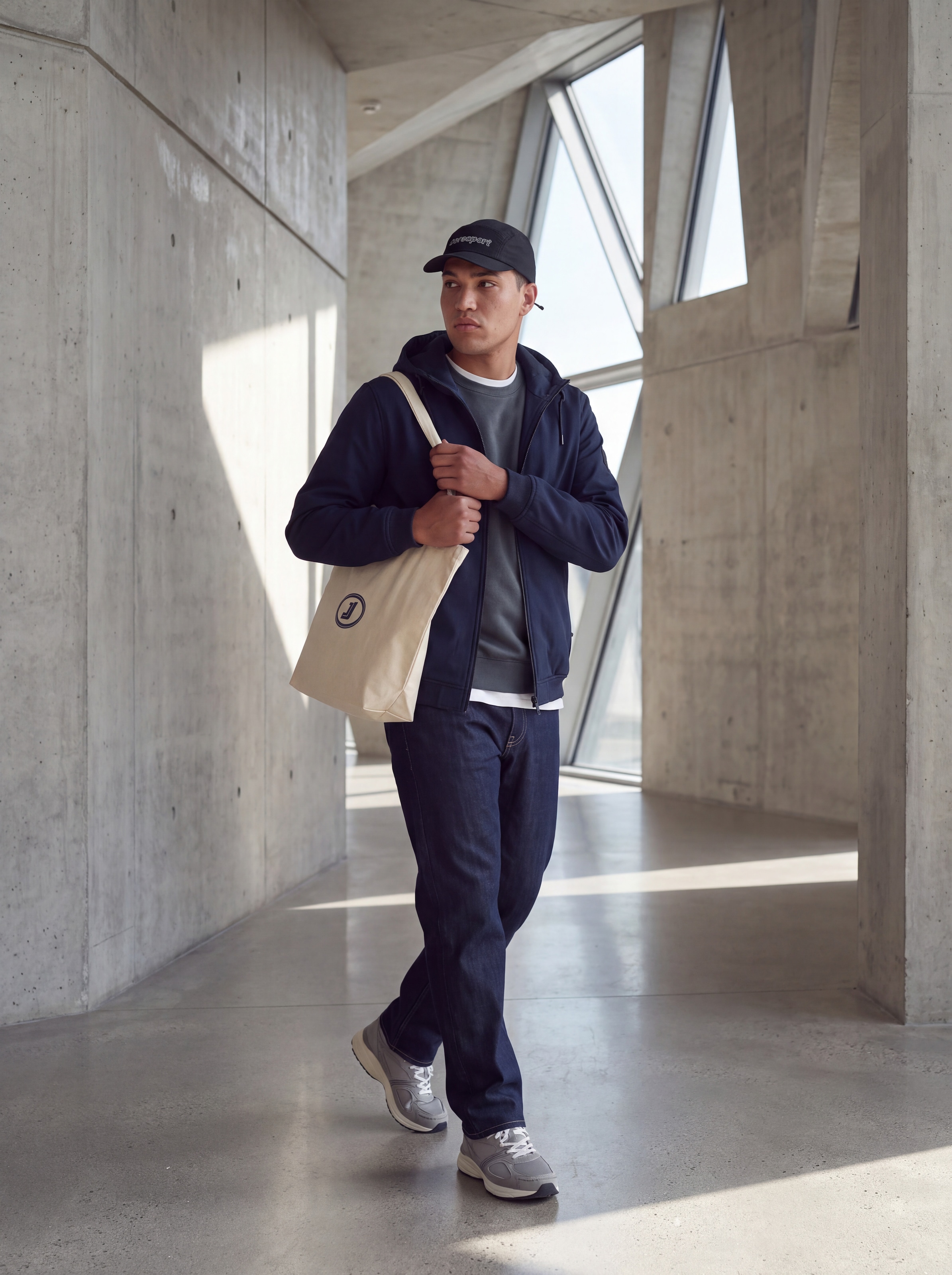 Jack & Jones PlusSize Sweat-shirt »JJCLEVELAND SWEAT CREW NECK PLS«, mélange de matériaux, coupe régulière
