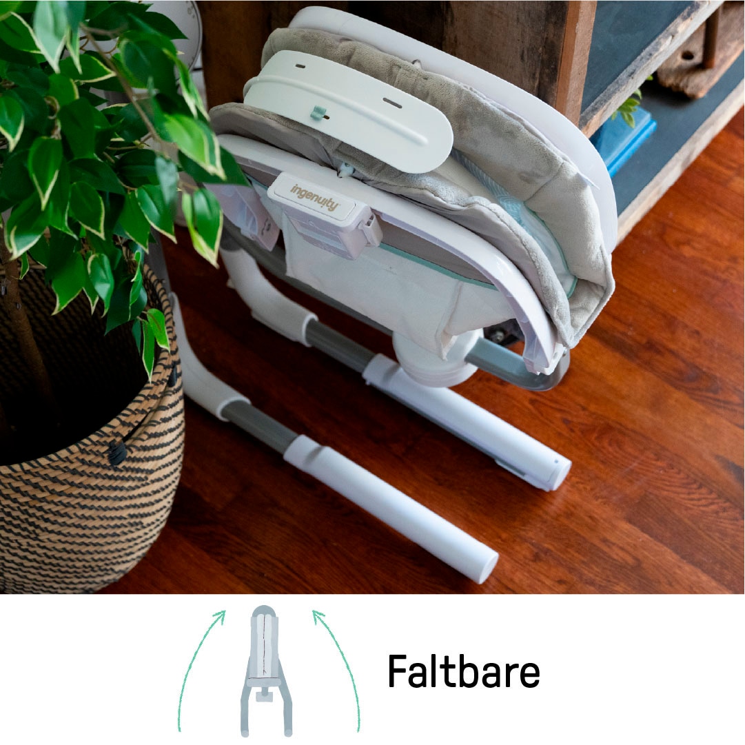 ingenuity Transat pour bébé »AnyWay Sway Dual-Direction Portable Swing – Ray« bis 9 kilos mit Sound-Effekt