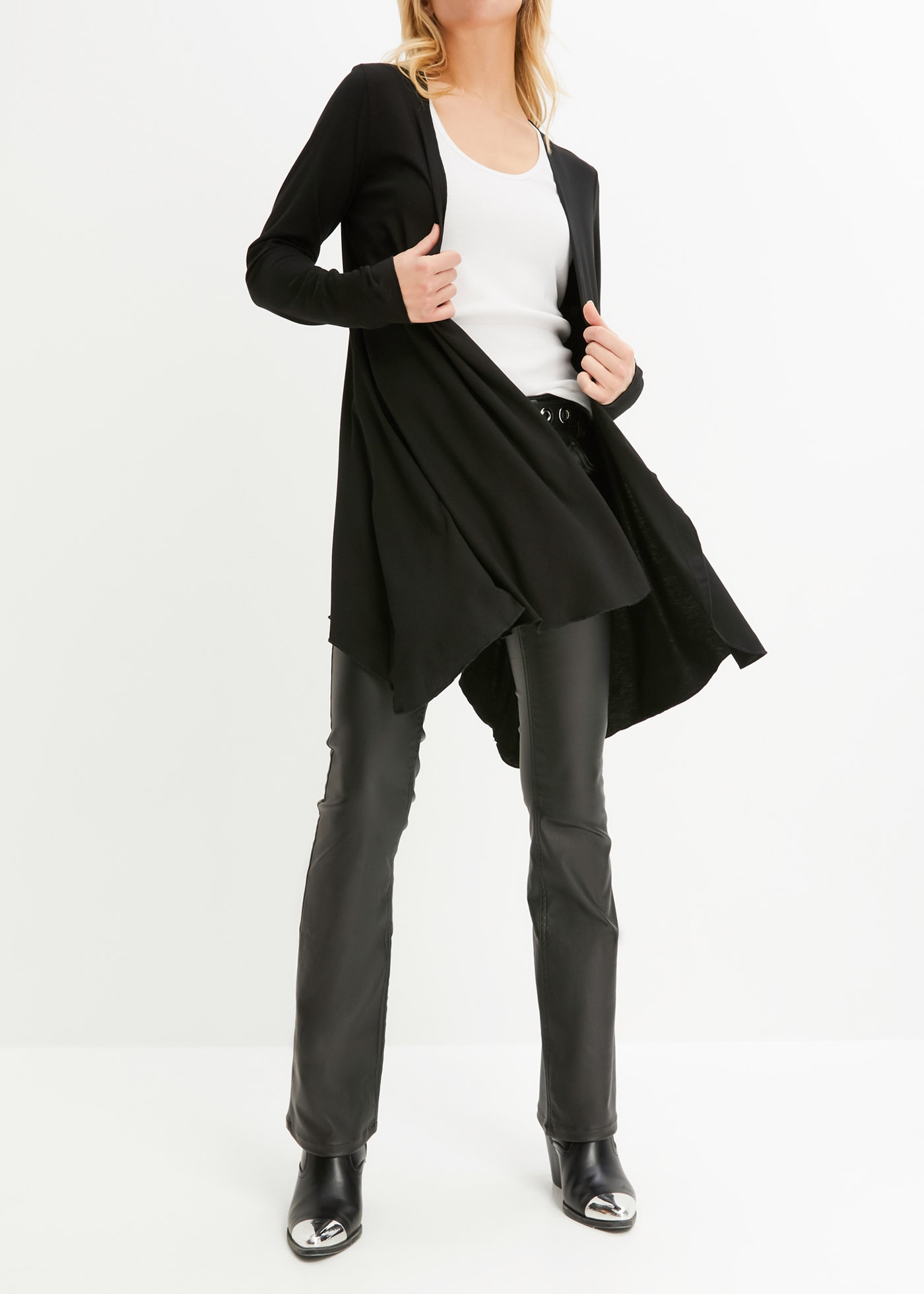 bonprix Veste chemise »Shirtjacke aus Viskose-Mischung« bequeme Passform, Zipfelsaum, aus Viskose-Mischung, Casual Stil