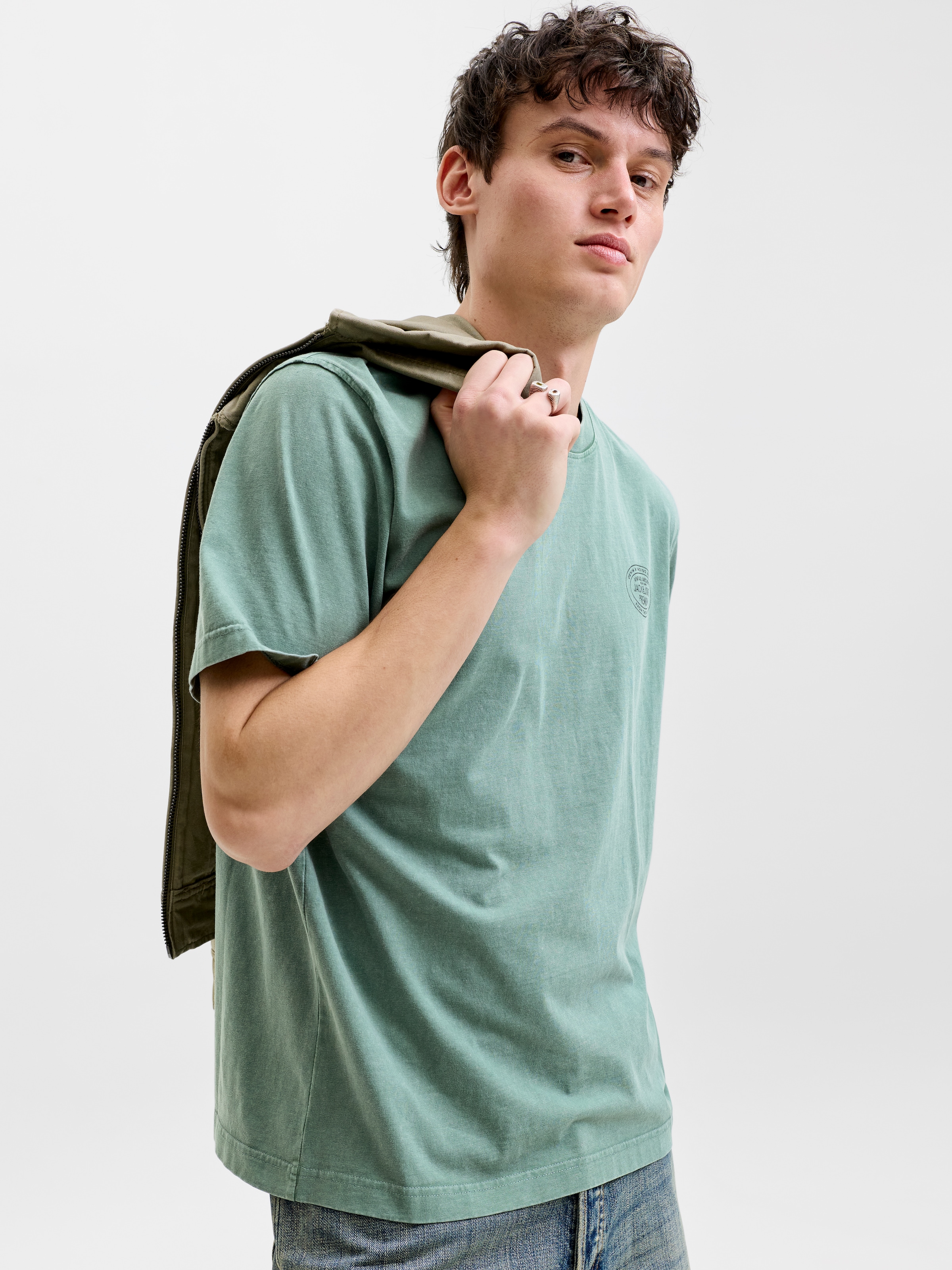 Jack & Jones T-Shirt »JPRBLUFELIX SS TEE« mit Logo Print