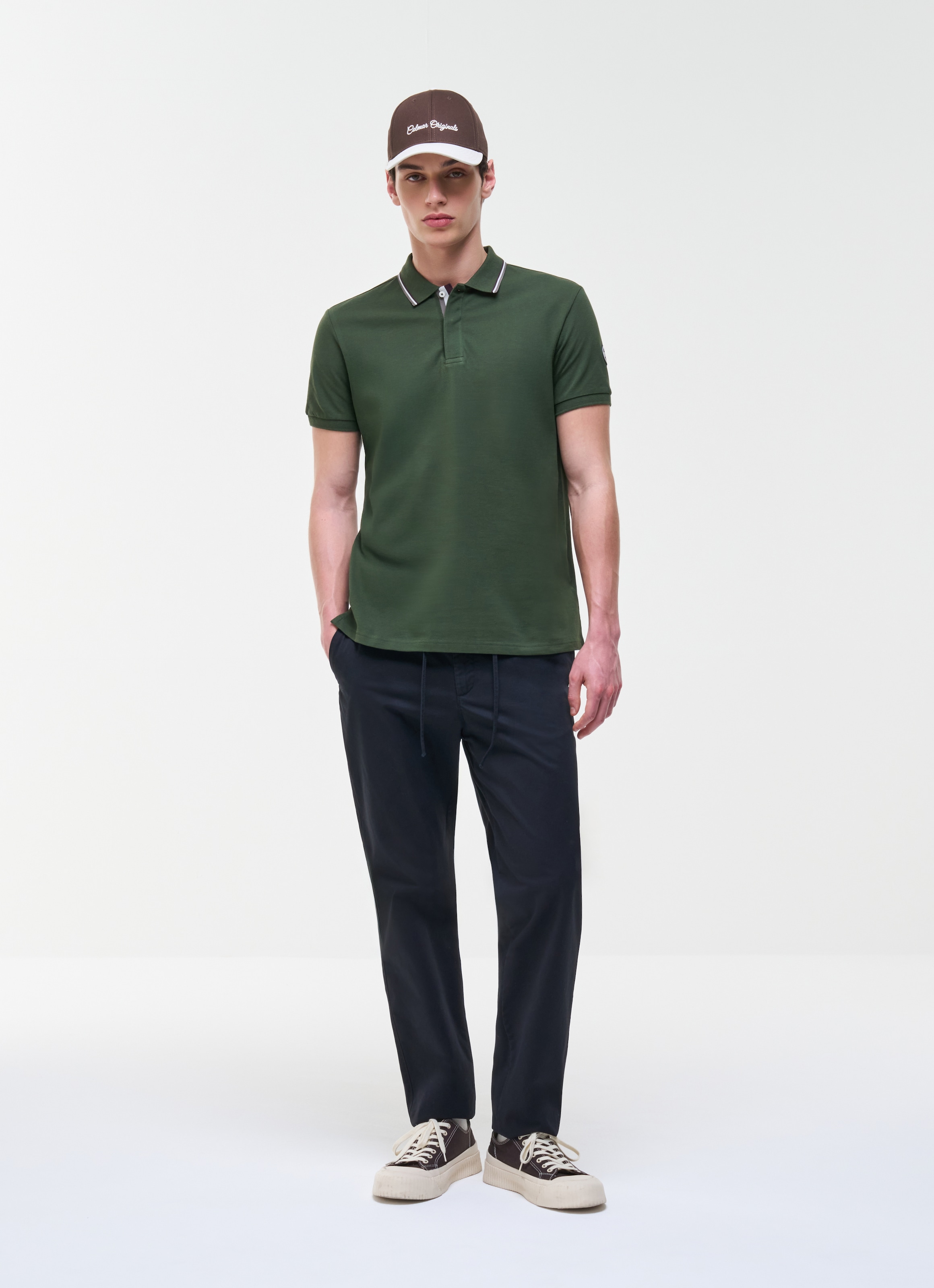 Colmar Poloshirt »MENS KNITTED SHIRT« aus Baumwolle, verdeckte Knopfleiste, regular fit