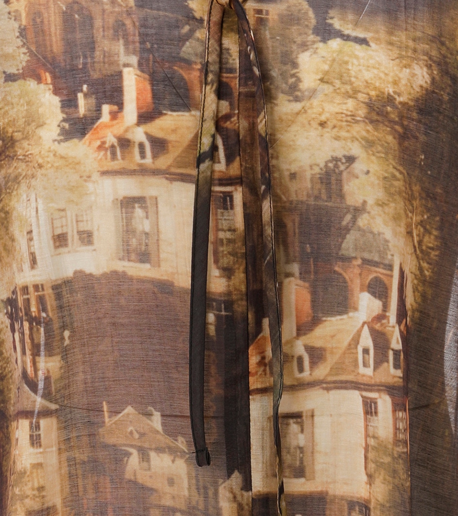 Aniston CASUAL Blouse à enfiler imprimé d'une image nostalgique de ville - NOUVELLE COLLECTION