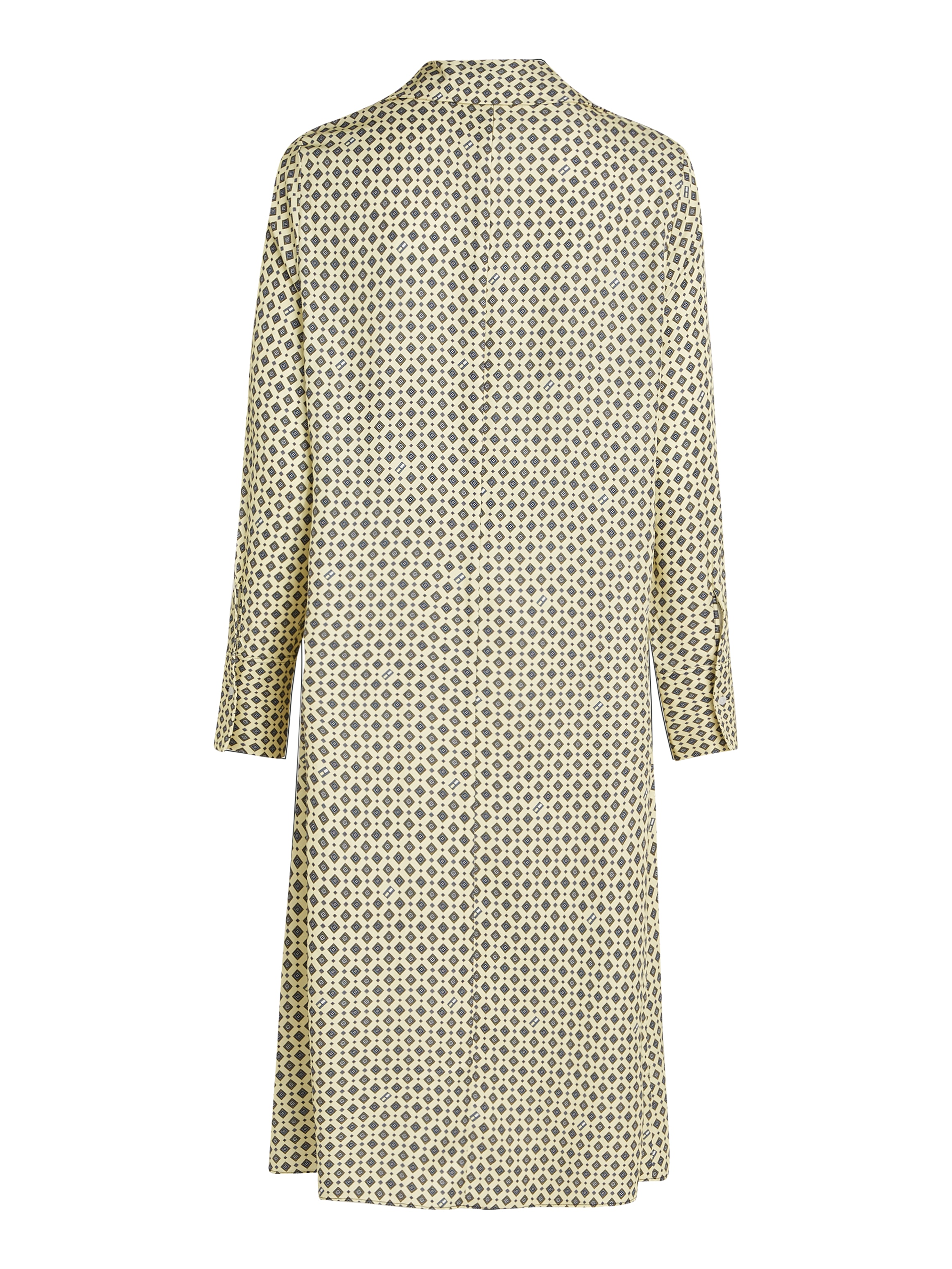 Tommy Hilfiger Robe chemisier »FOULARD DRAPED MIDI DRESS« mit Tommy Hilfiger Markenlabel