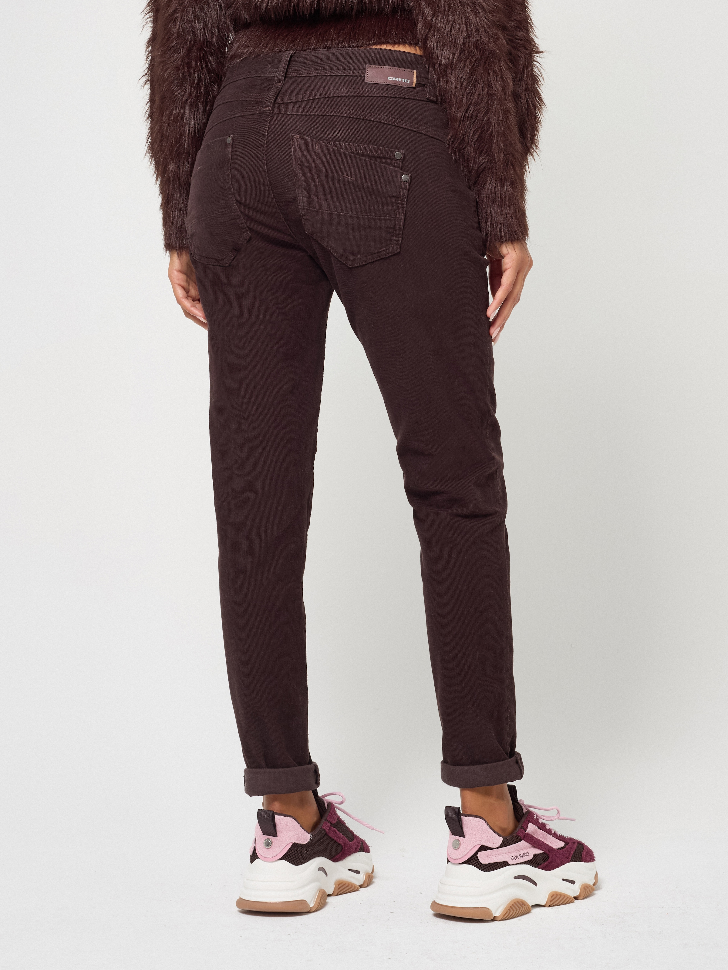 GANG Pantalon en velours côtelé »94AMELIE«  avec double empiècement, coupe décontractée,