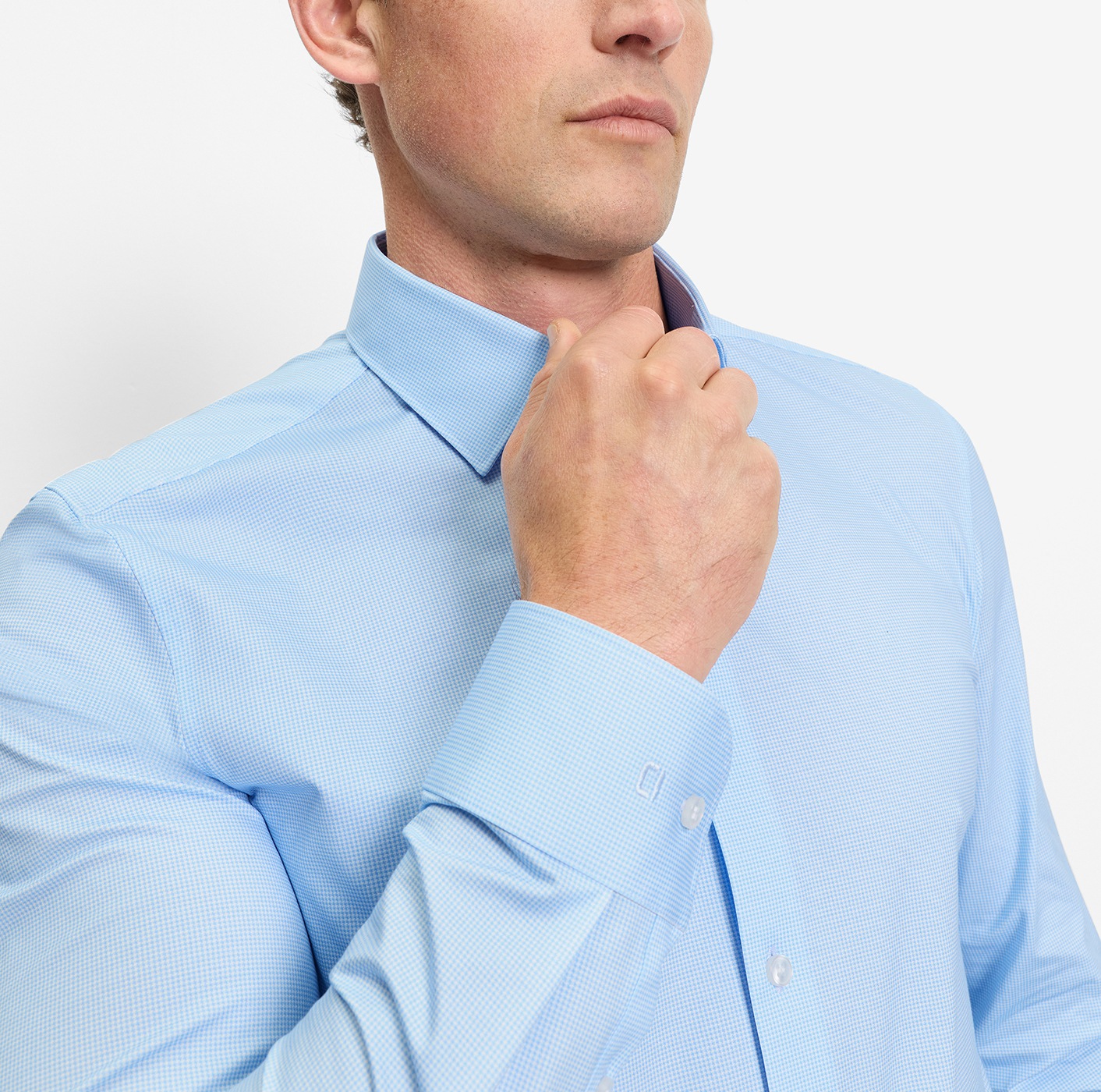 OLYMP Chemise à manches longues »24/7 - Level 5« Body fit, New York Kentkragen, Businesshemd, Jersey-Qualität