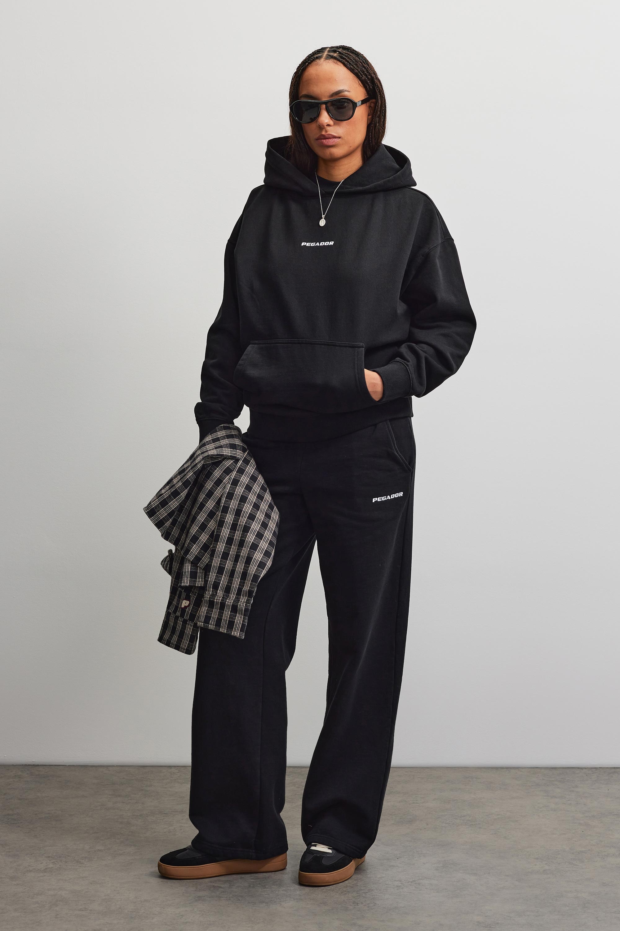 PEGADOR Sweathose »ANNI WIDE SWEAT PANTS«  Baumwollmischung, weit