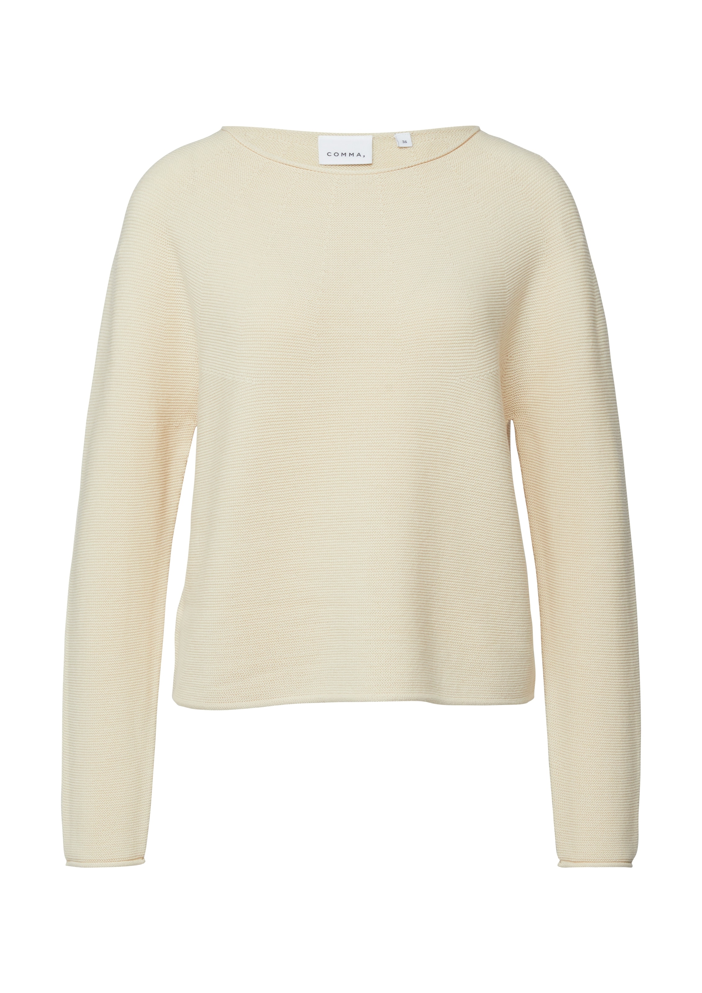 Comma Pull en tricot mit Rollkanten