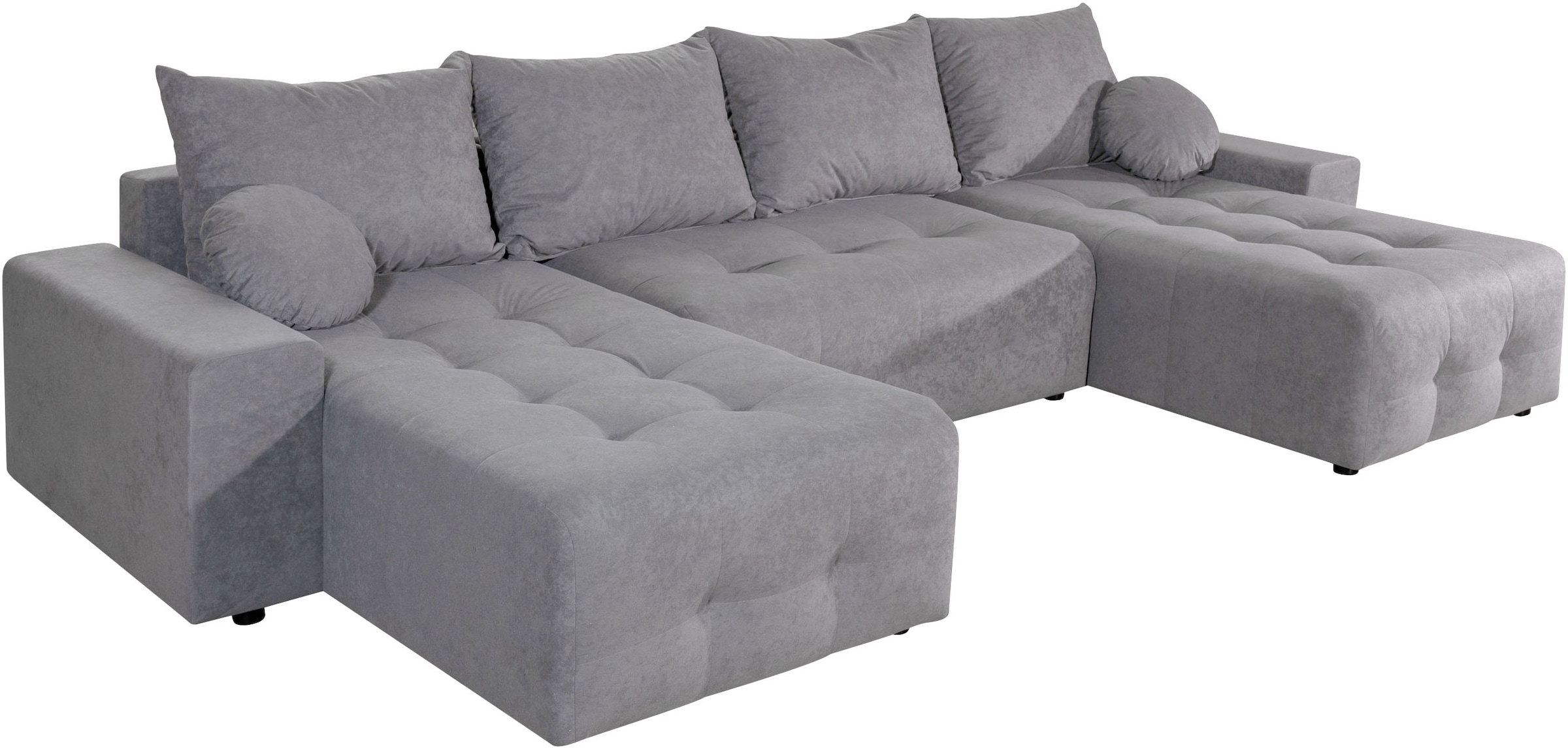 GOODproduct Wohnlandschaft »Jessy U-Form, B: 313 cm, in Cord & weiteren Bezügen« Schlaffunktion, Bettkasten, Tonnentaschenfederkern-Polsterung