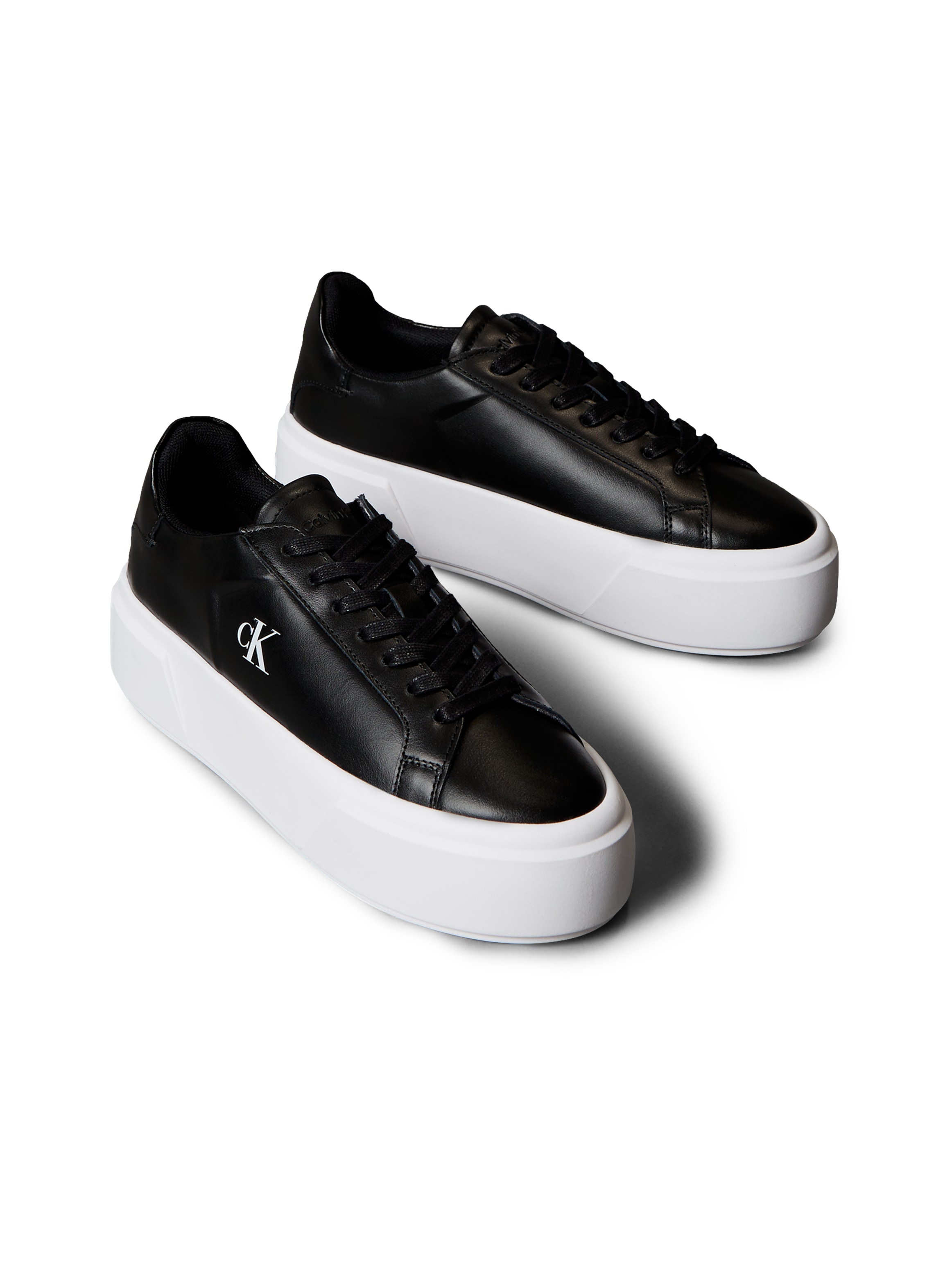 Calvin Klein Jeans Baskets à plateforme »FLATFORM LACE UP LTH MG«  chaussure à lacets, chaussure basse, chaussure de loisirs avec logo CK