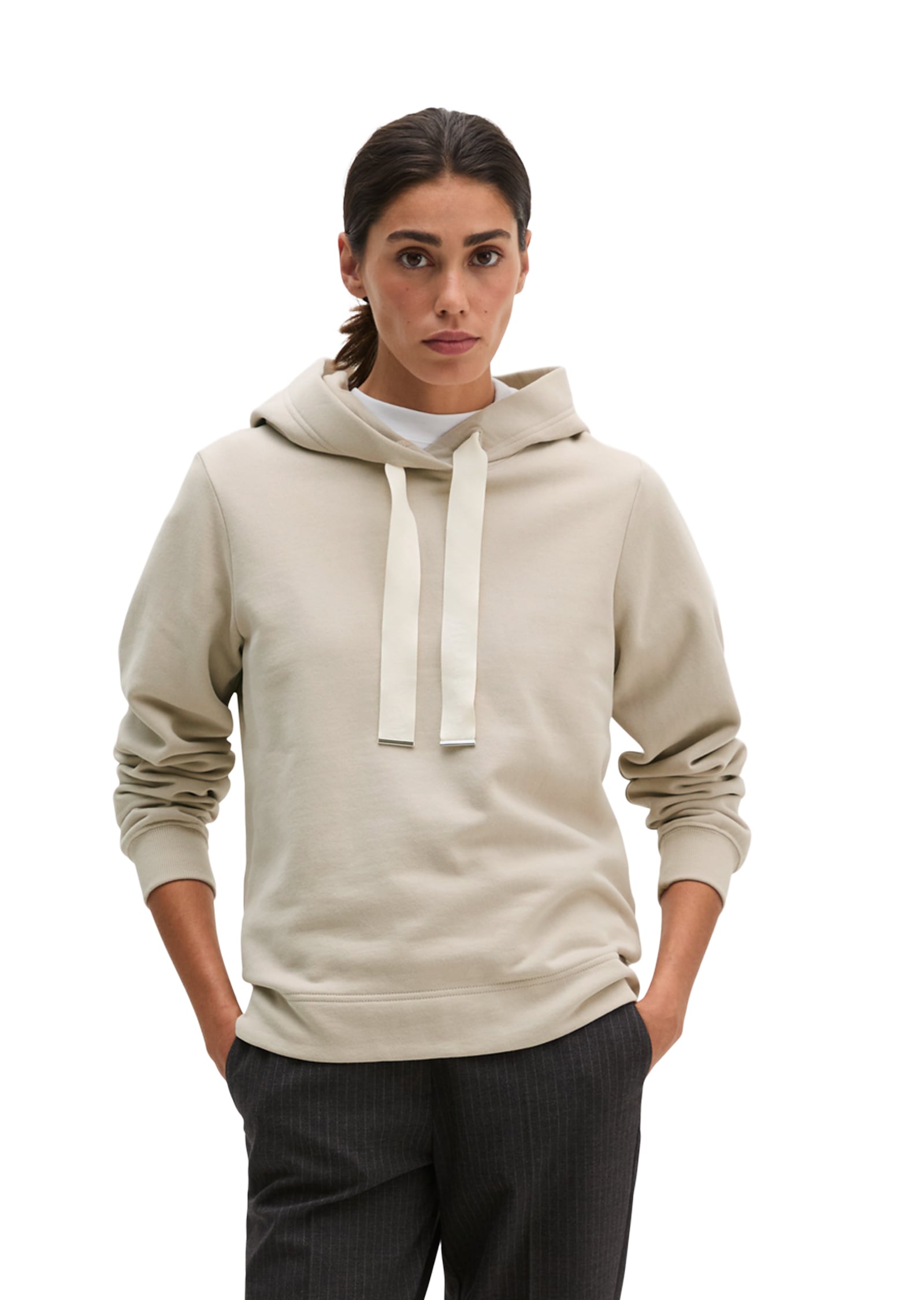 Marc O'Polo Hoodie , décontracté avec surface peau de pêche
