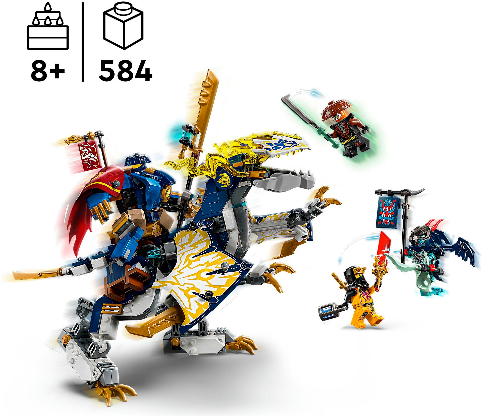 LEGO® Pions de construction »Rogues Mech-Drachenreiter (71843), LEGO Ninjago« Made in Europe
