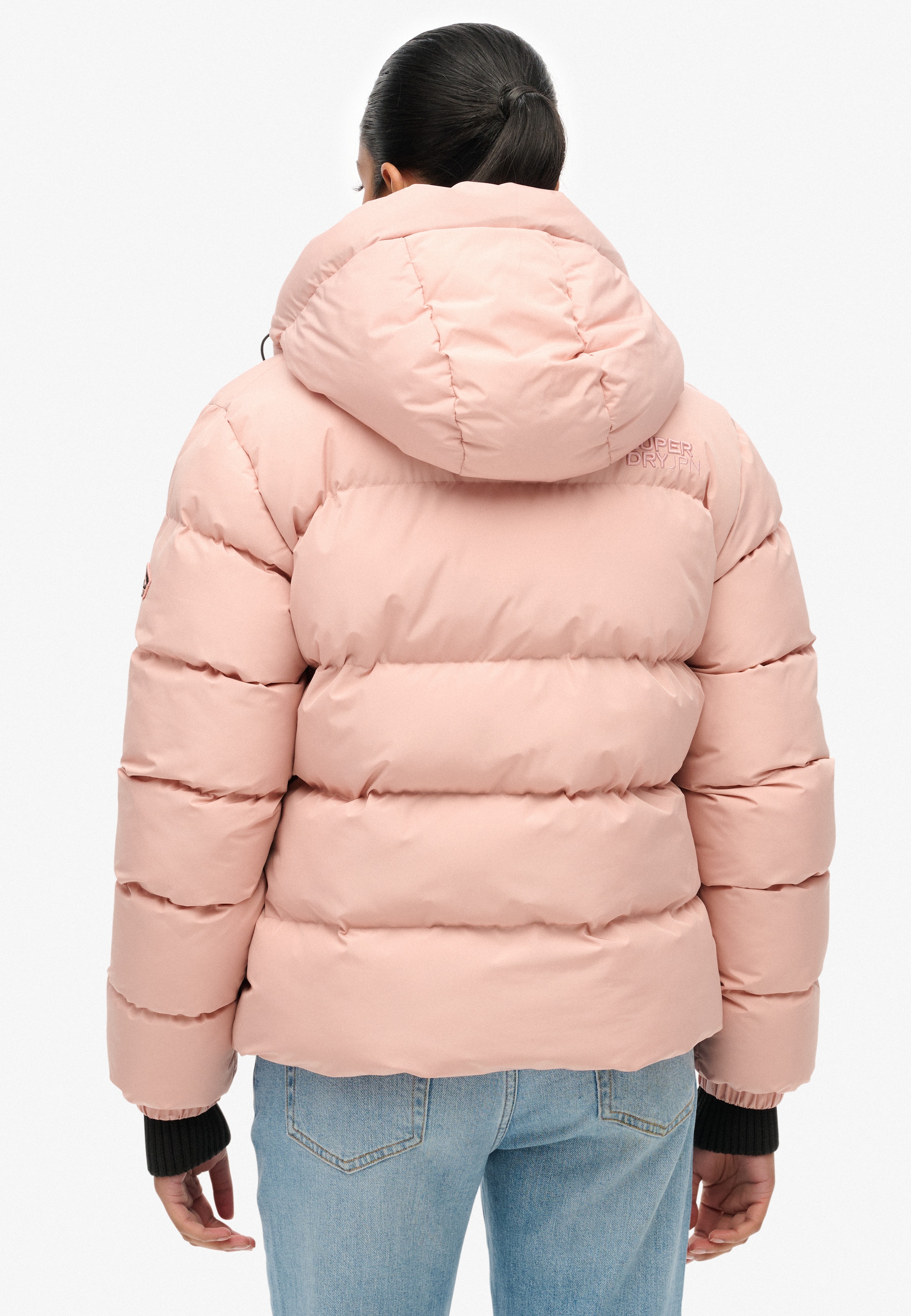 Superdry Steppjacke »HOODED SPORTS PUFFER JACKET« mit Kapuze Kunstfaser, relaxed fit
