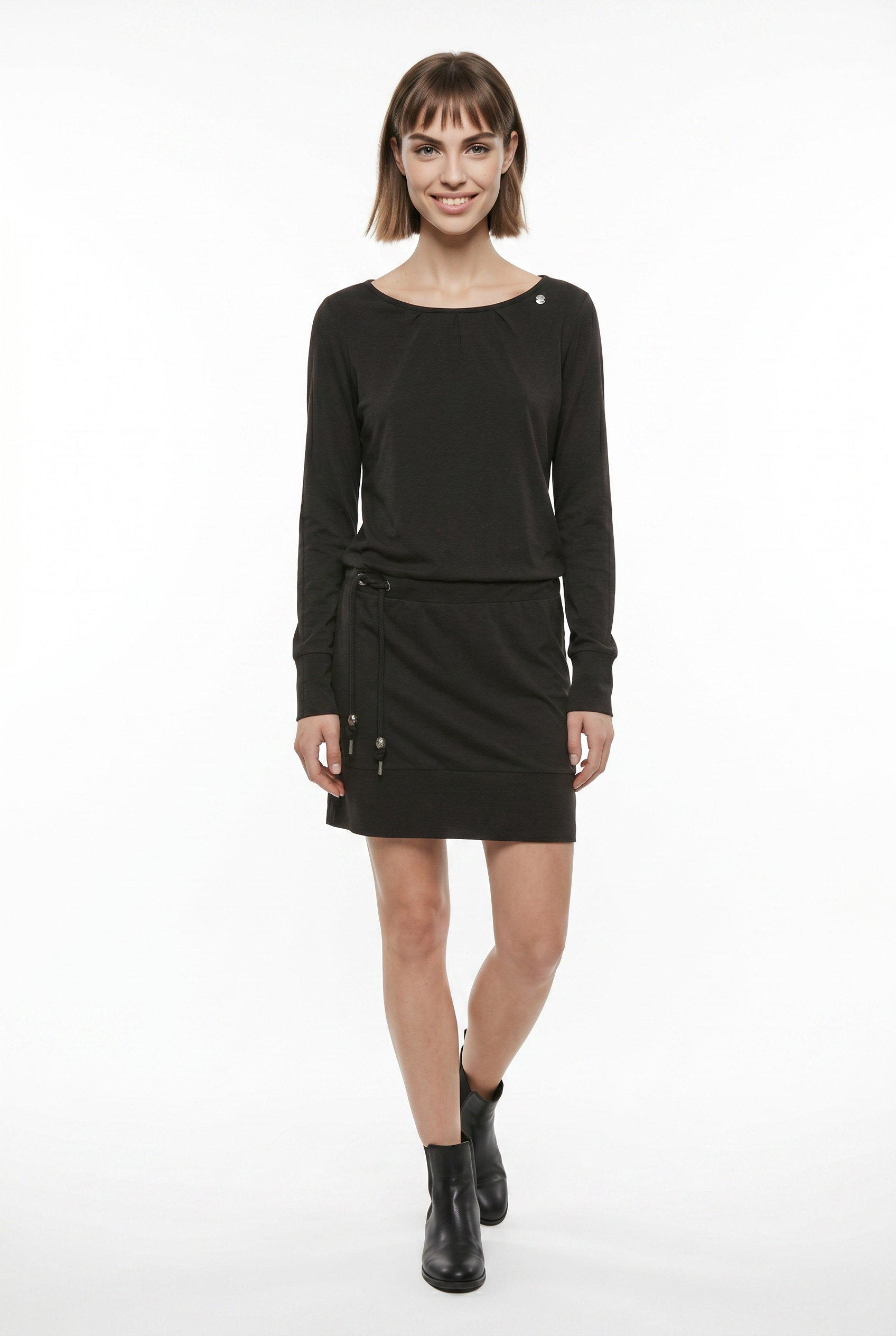 Ragwear Robe en jersey »ALEXA« coupe décontractée, longueur au-dessus du genou, avec encolure ronde, manches longues