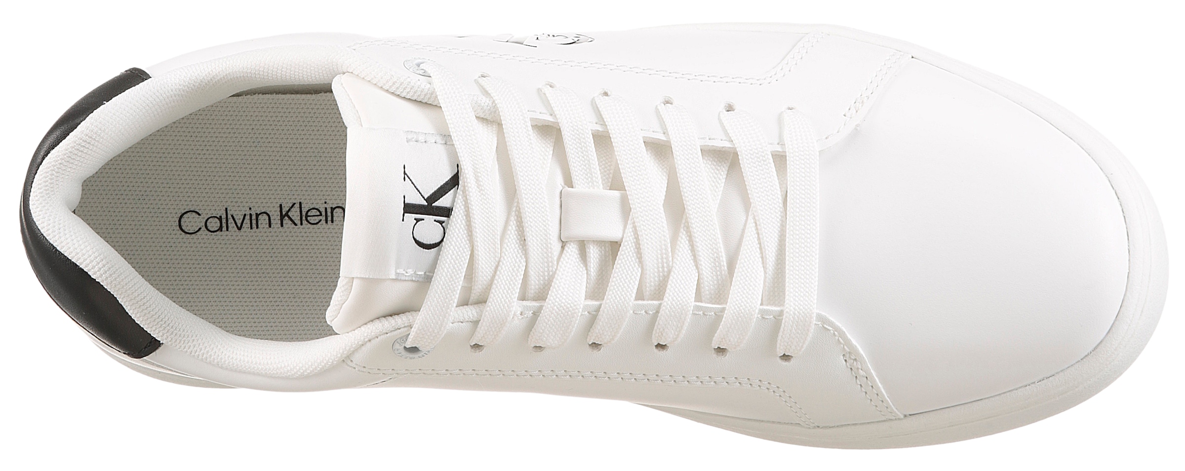 Calvin Klein Jeans Sneaker »CLASSIC CUPSOLE MONO LTH«  Freizeitsneaker, Halbschuh, Schnürschuh in klassischer Optik