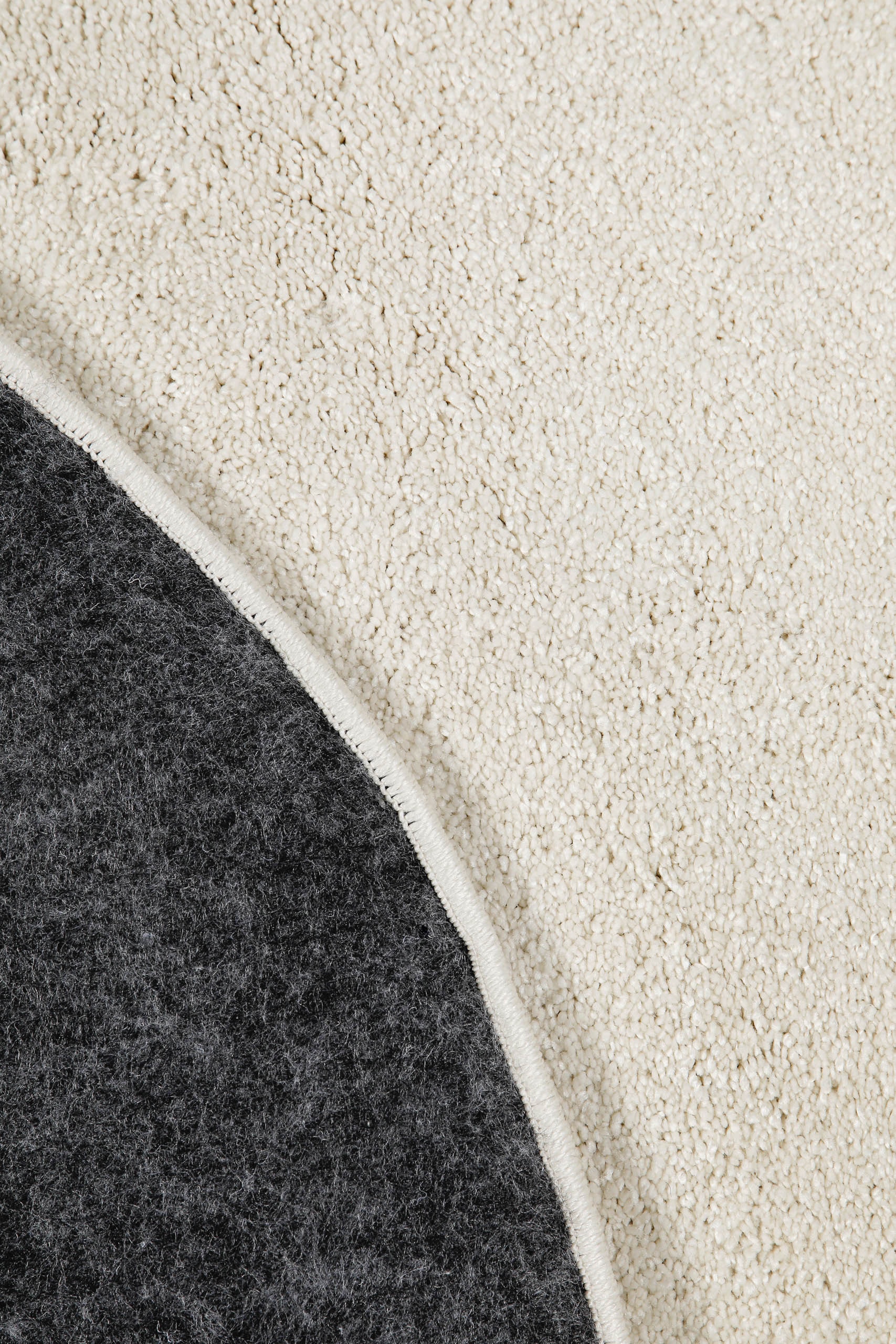 Wecon home Hochflor-Teppich »Manta« rund 25 mm Höhe Langflor, maschinell gewebt, robust, Wohn- & Schlafzimmer, einfarbig