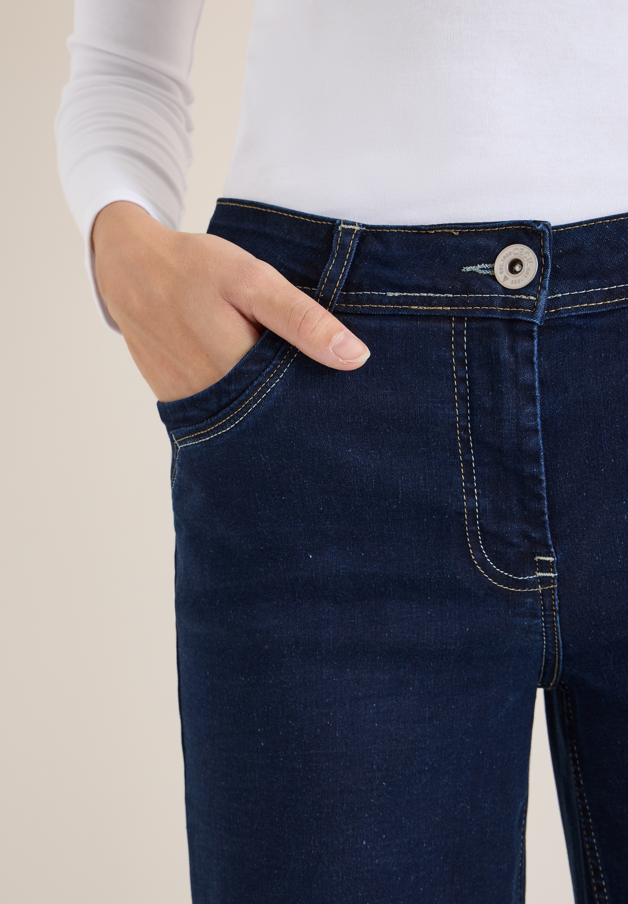 Cecil Jeans droit im Five-Pocket Style