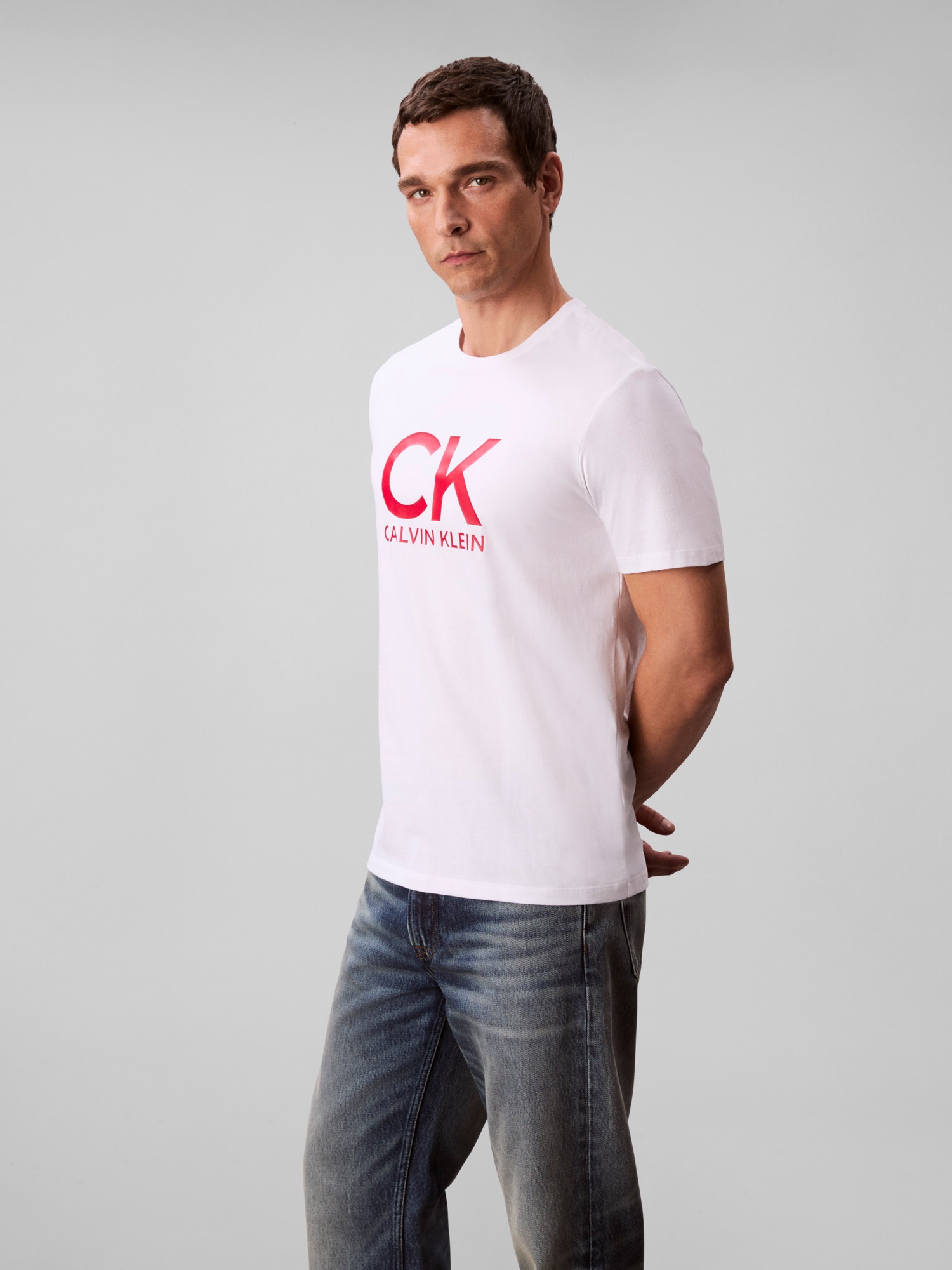 Calvin Klein Jeans T-shirt »SS 30S EU CK CALVIN GRAPHIC TEE« Mit Rundhalsausschnitt, regular fit