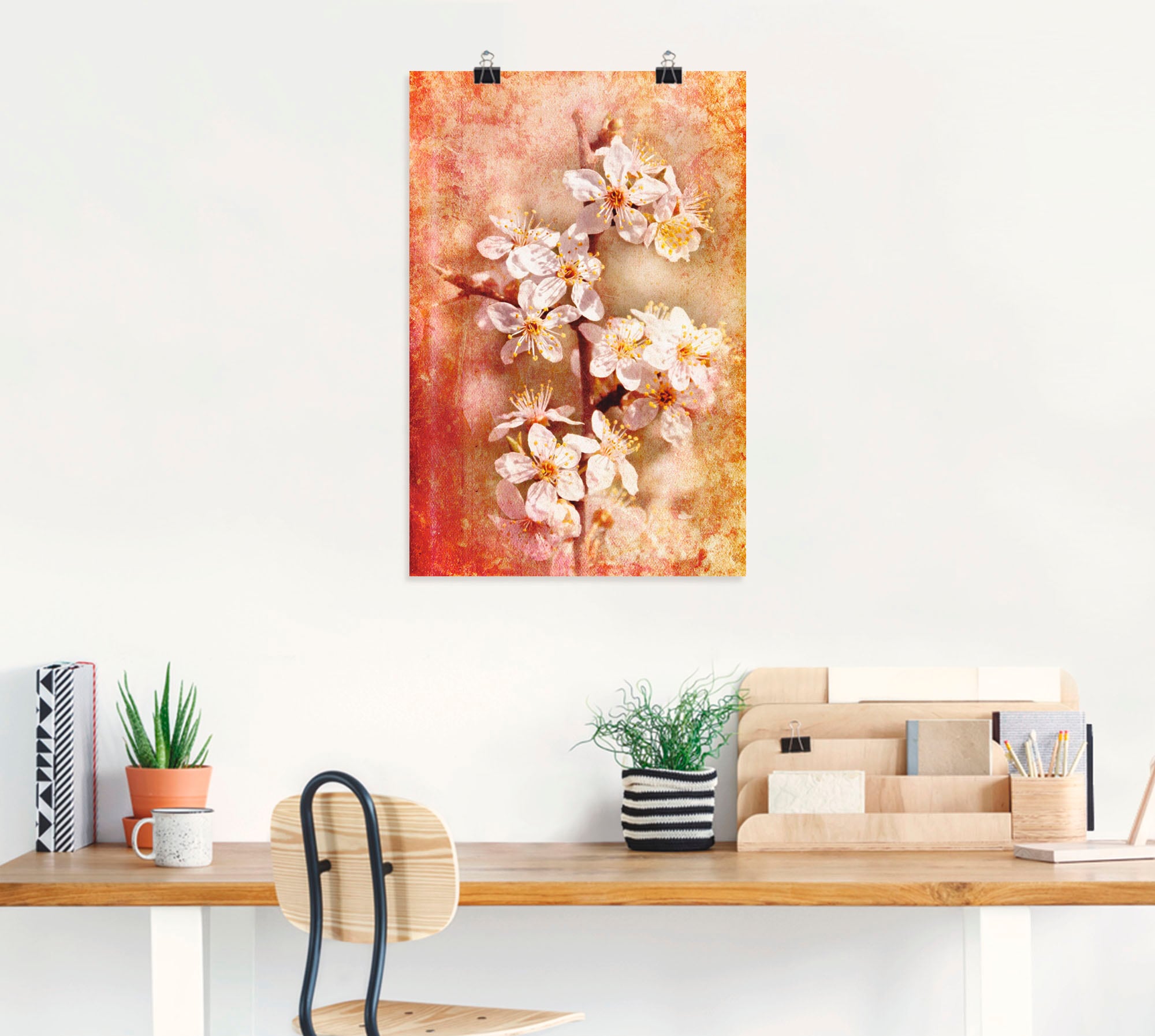 Artland Fresque murale »Kirschblüten« 1 cuis tlg. als Leinwandbild, Poster in verschied. Grössen