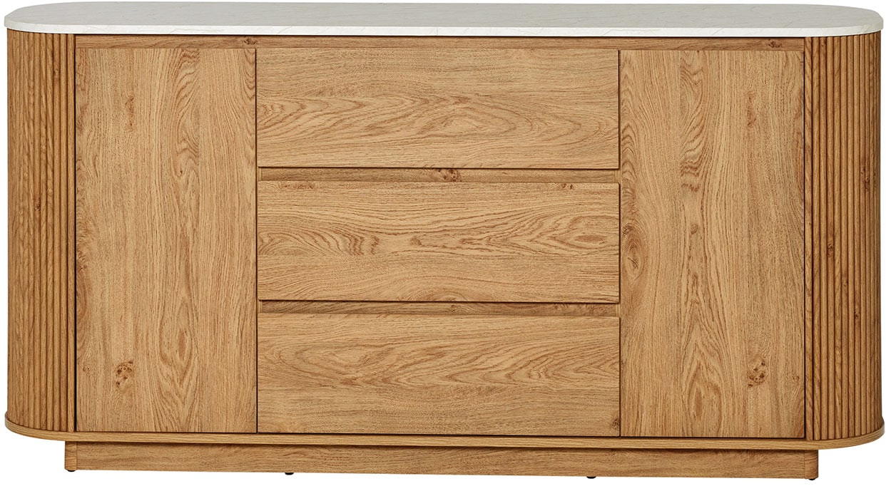 Jahnke Sideboard »GROOVE SB 160« 1 Stk. tlg. Sideboard, abgerundet, Marmor-Look, Breite ca. 159,5 cm