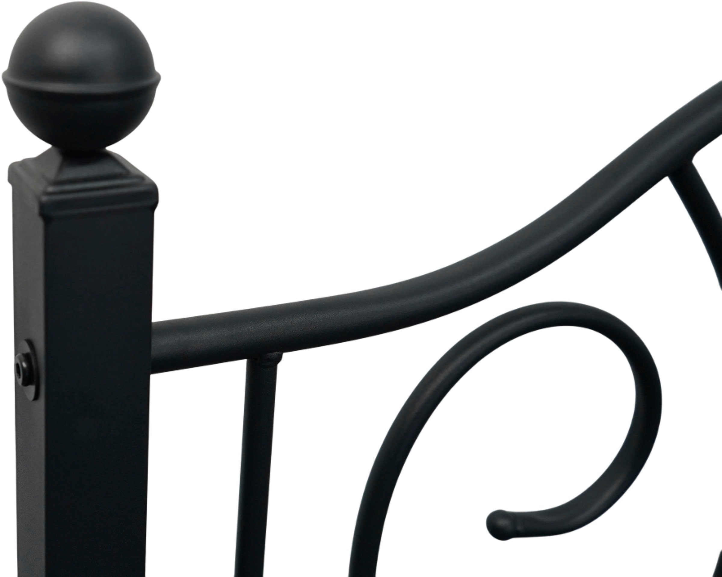 GOODproduct Metallbett »LUND Landhausbett Bett Märchenbett Prinzessinbett« Träume wie im Märchen: Dein romantisches Metallbett in 2 Breiten