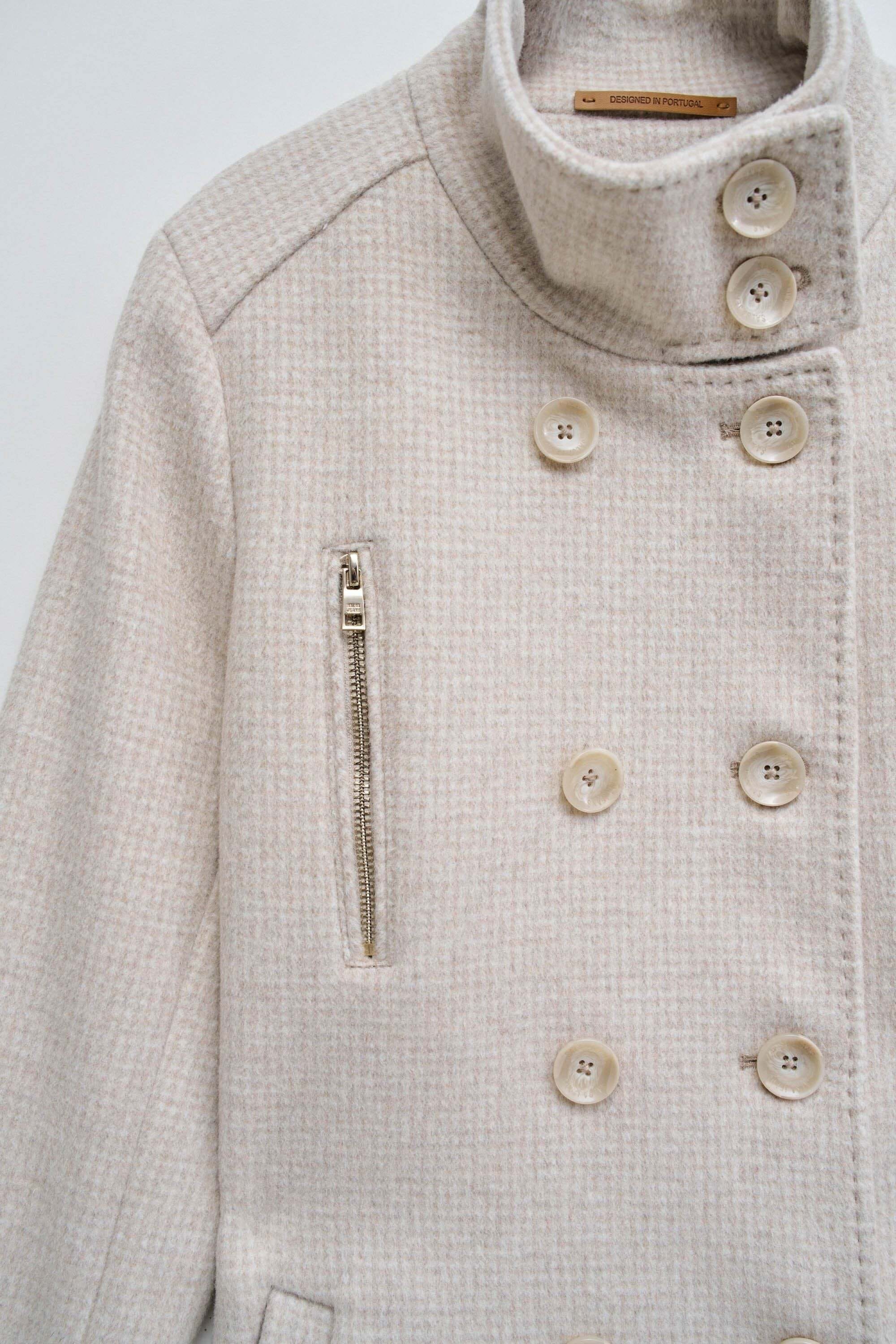 Salsa Wolljacke »Salsa Jeans Mantel mit Wollanteil Grace Long Woolen Coat«