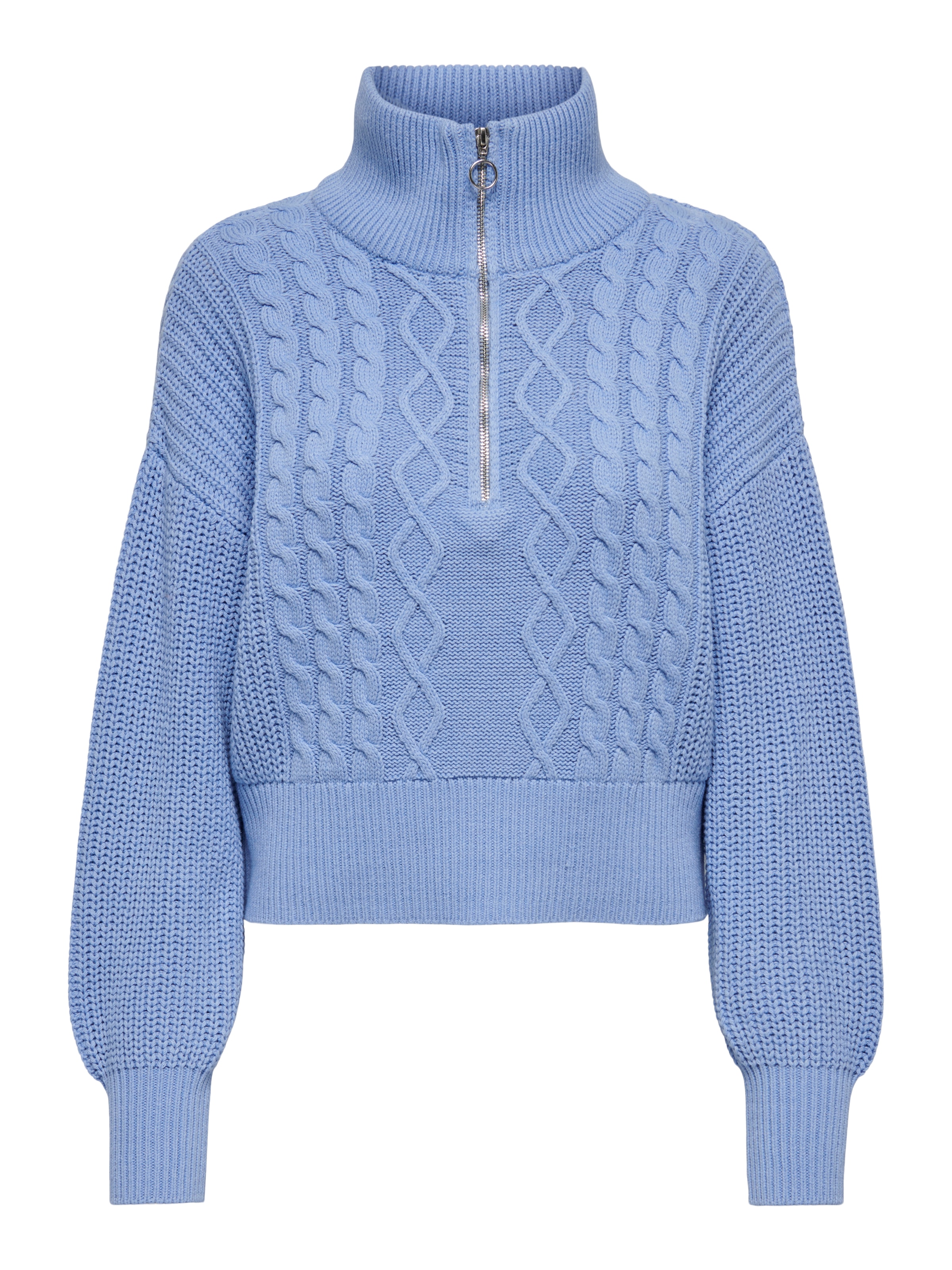 ONLY Pull à col montant »ONLDORITTA LS CABLE ZIP HIG NECK KNT«