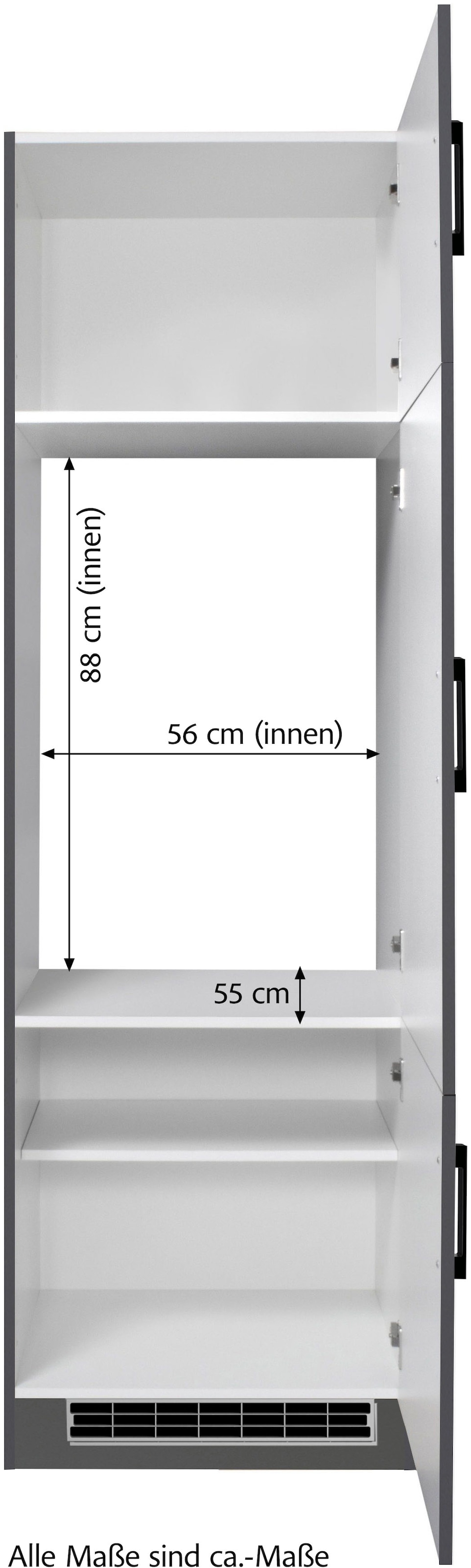 KOCHSTATION Armoire réfrigérée encastrable »KS-Toronto, Höhe 200 cm«