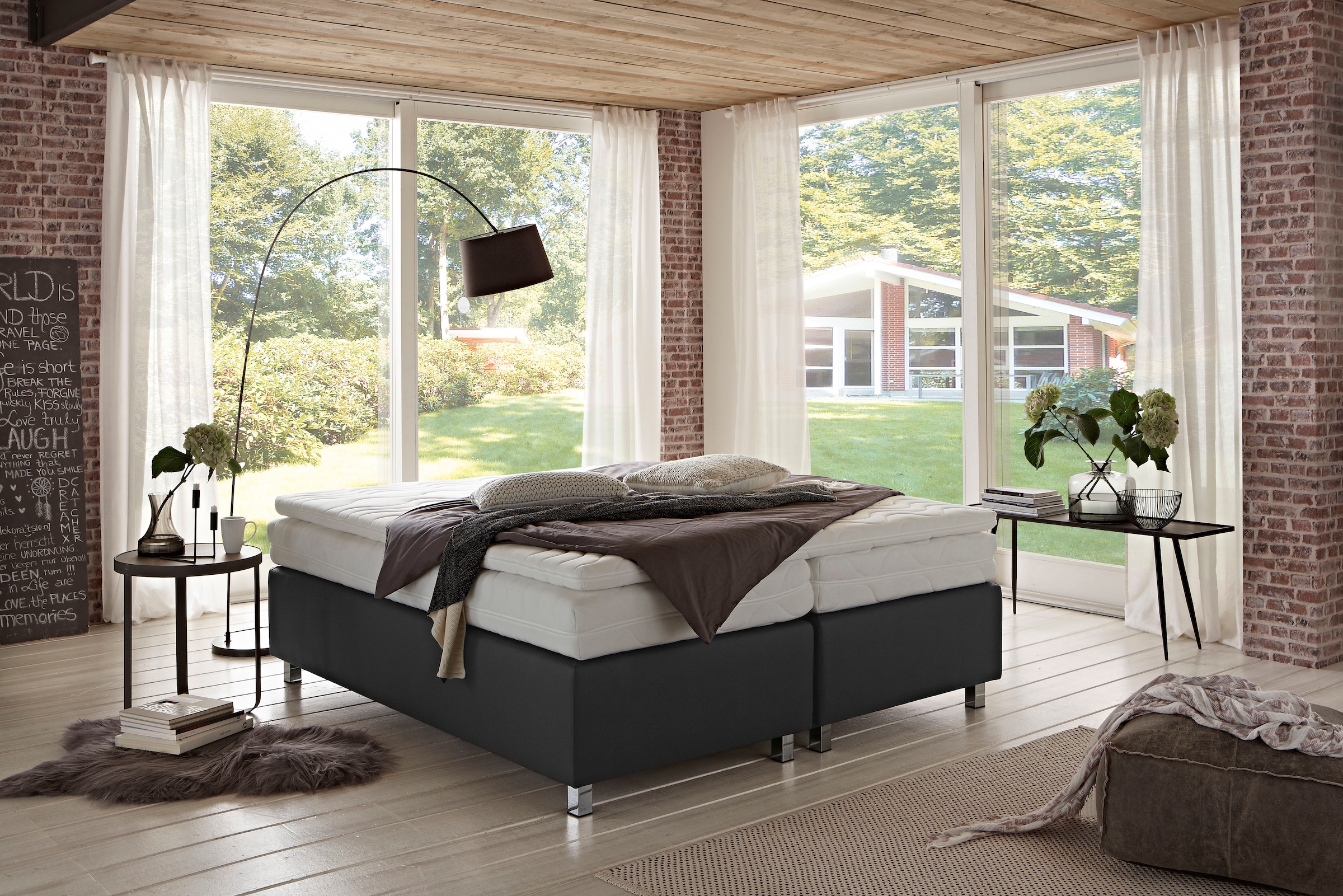 Westfalia Schlafkomfort Lit boxspring »London in den Breiten 160x200, 180x200cm & 200x200cm«