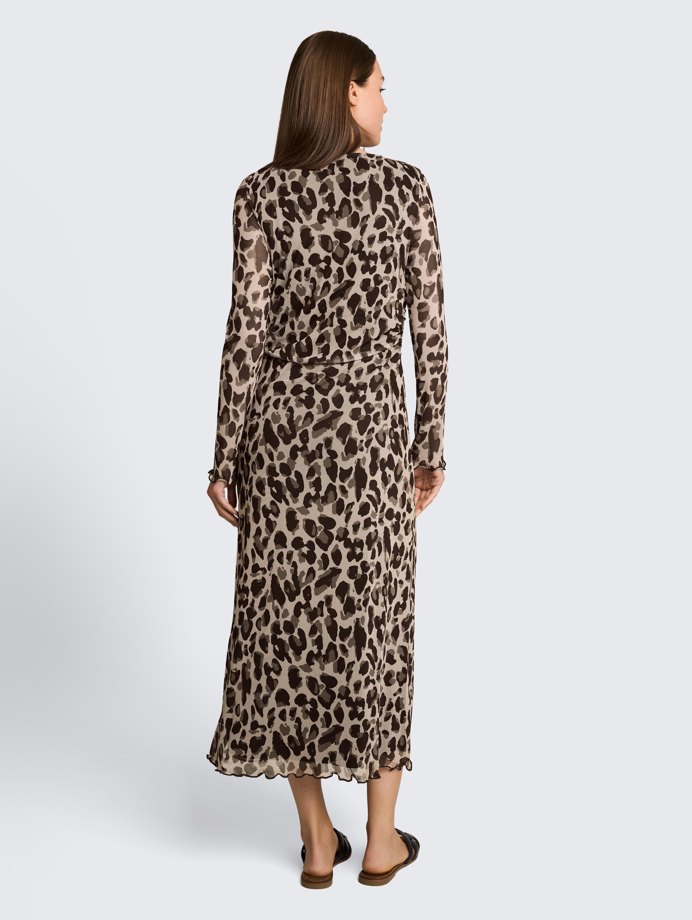 TOM TAILOR Meshkleid »Regular midi« mit Muster