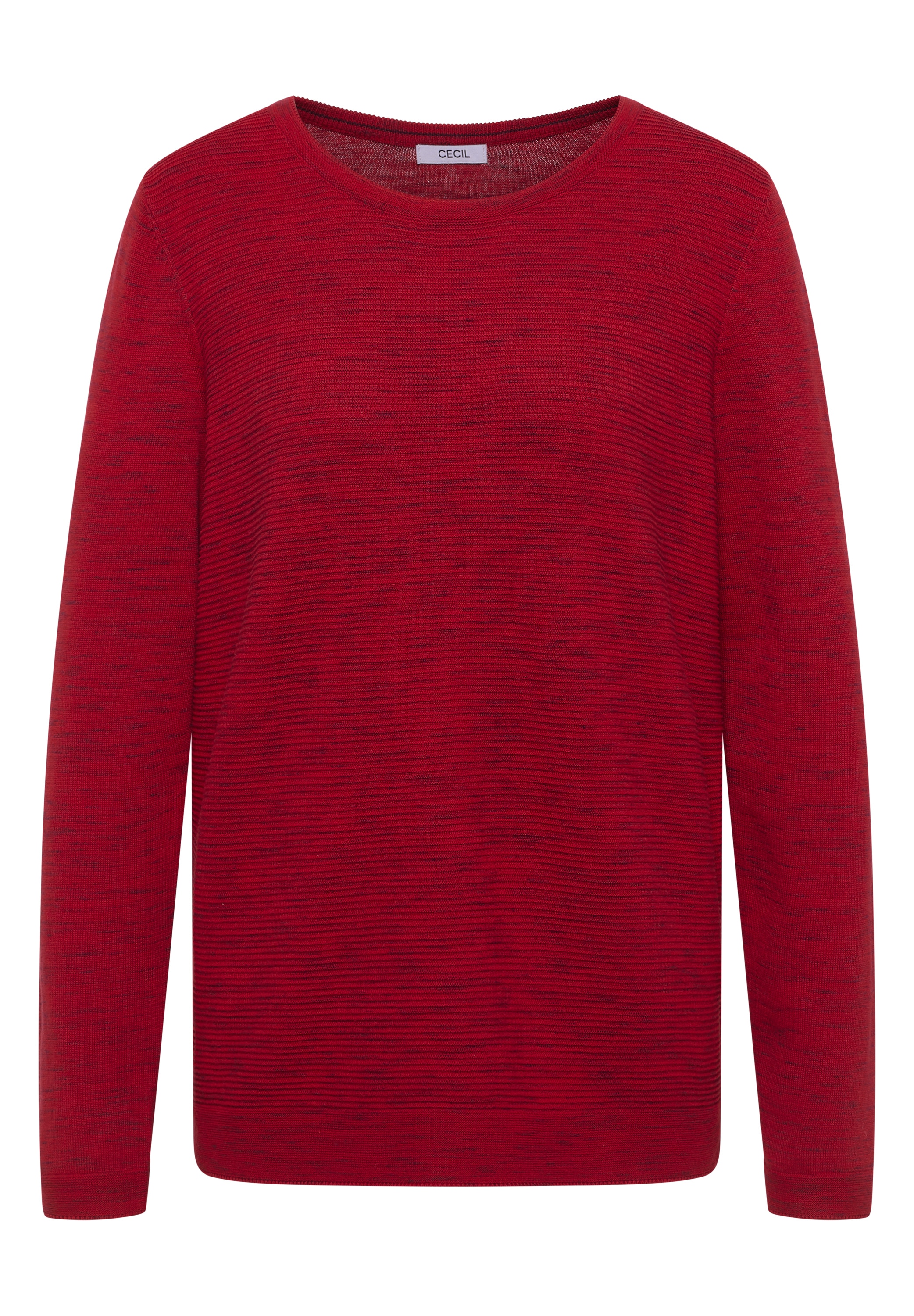 Cecil Pull à col rond mit Struktur