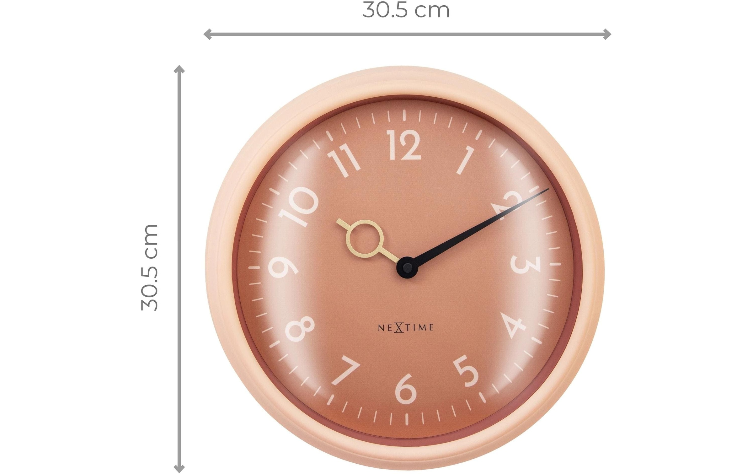 NEXTIME Horloge murale »Golden Hour«