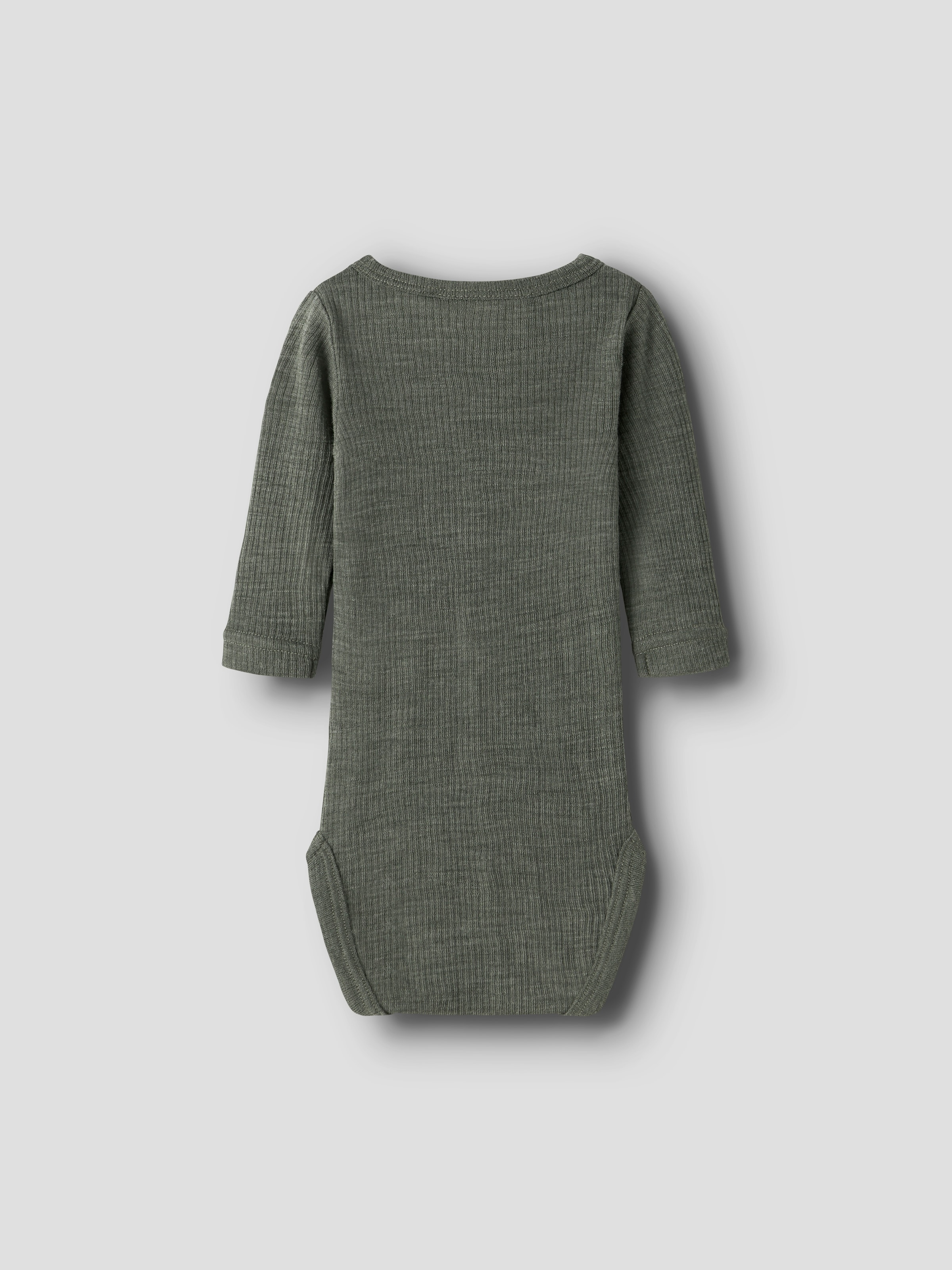 Name It Body à manches longues »NBNWAX WOOL RIB LS BODY NOOS« en pure laine mérinos