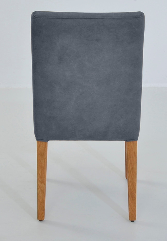 K+W Komfort & Wohnen Chaise à 4 pieds »GOBY« () chaise 4 pieds en chêne sauvage huilé, avec rembourrage de qualité