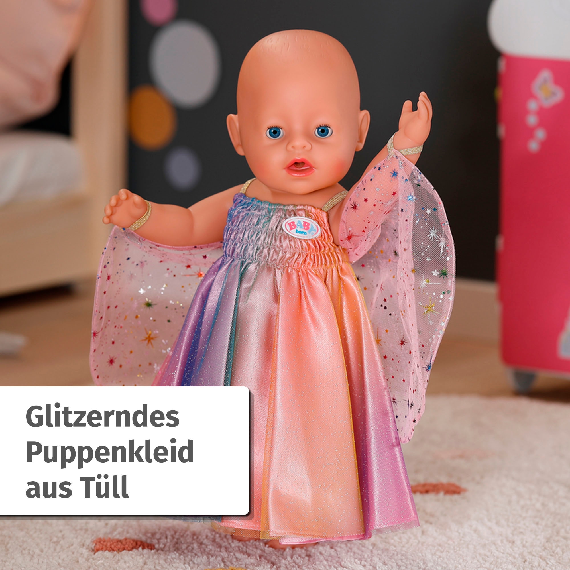 Baby Born Puppenkleidung »Regenbogen Kleid, 43 cm«