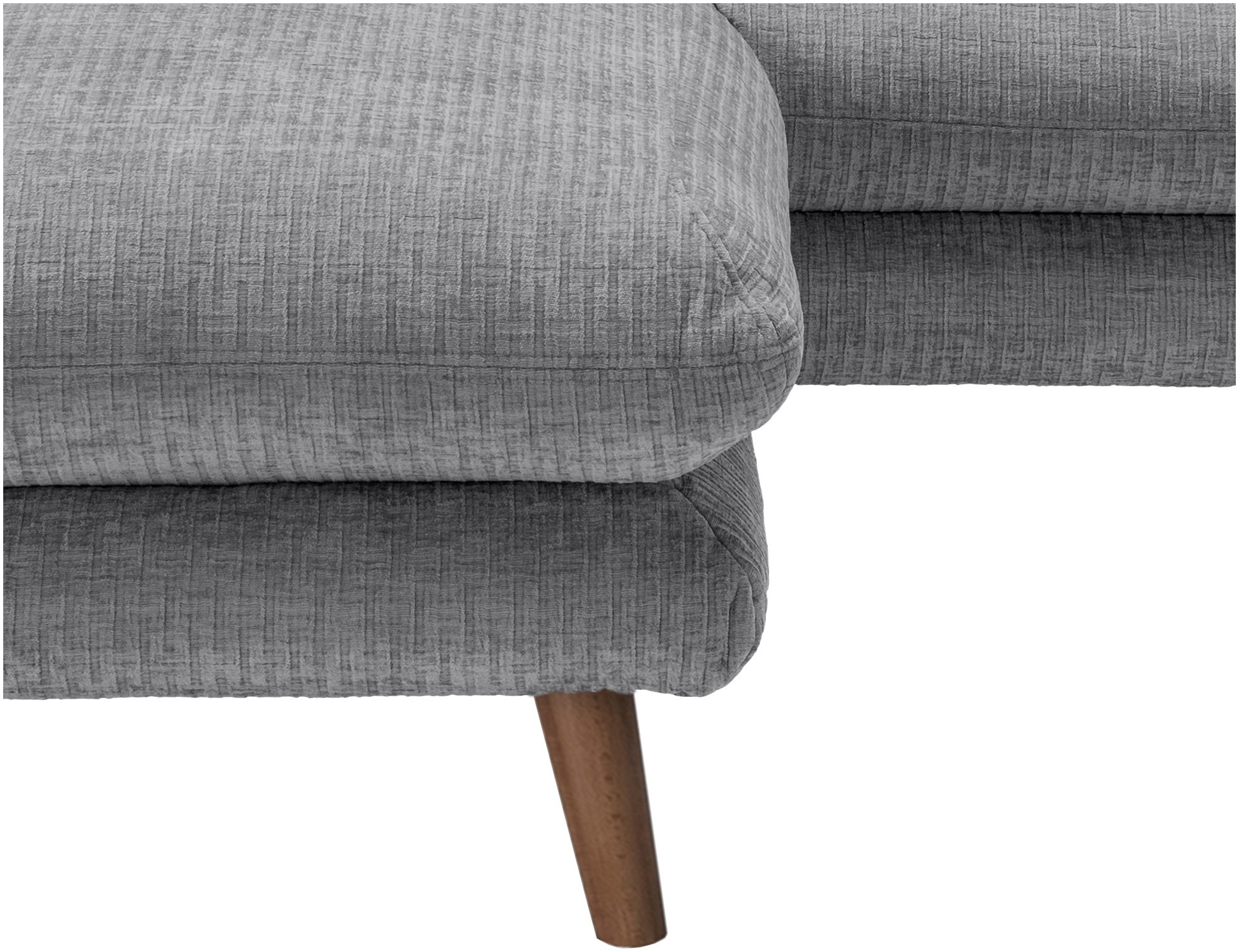 INOSIGN Ecksofa »Lazio modern und bequem, schmale Armlehnen, tolle Detailverarbeitung« zwei verschiedene Fussfarben wählbar