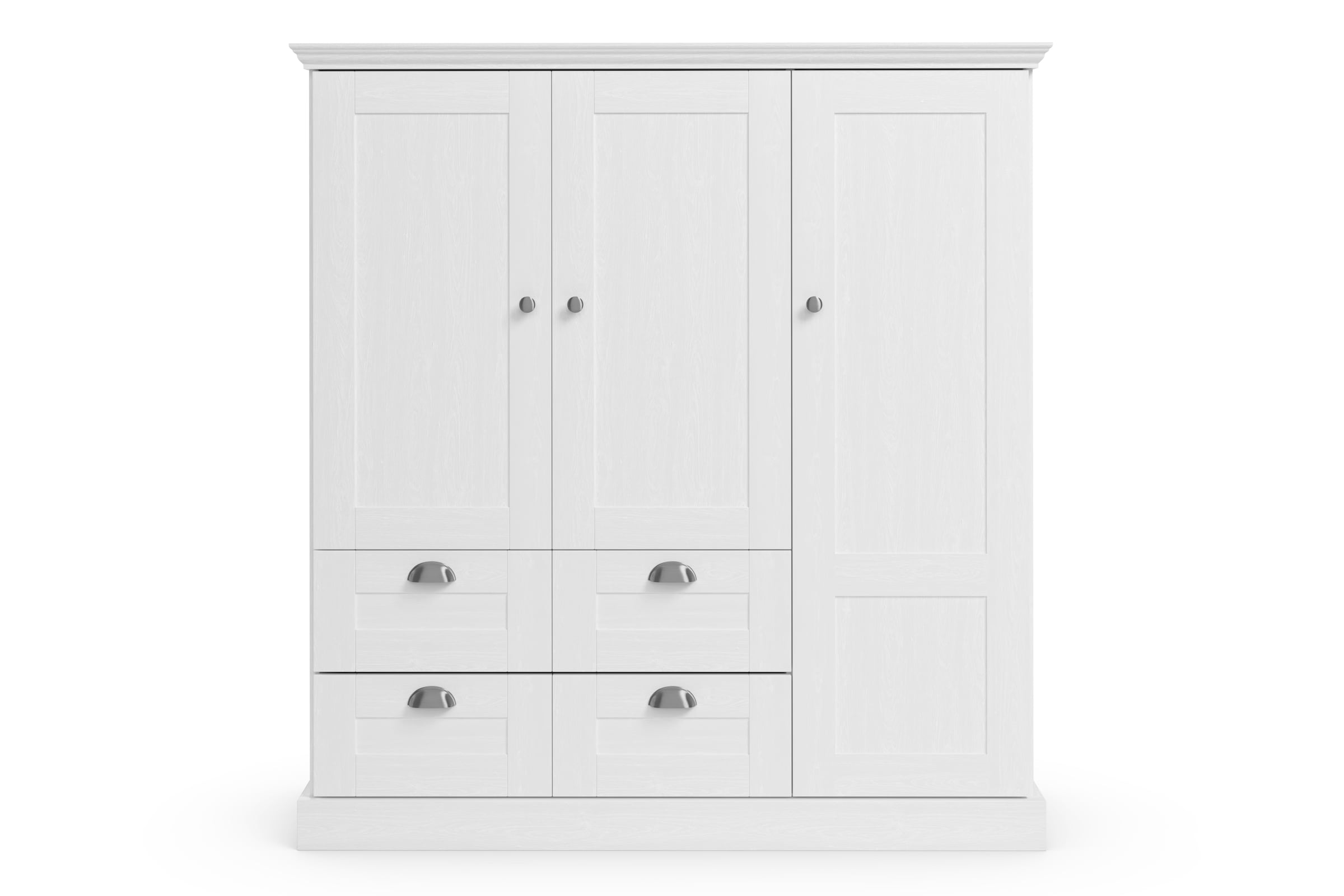 GOODproduct Armoire à linge »Motala« B/H/T ca. 133x120x35,  mit 2 grosse Schubladen, Breite 122 cm, Höhe 130 cm