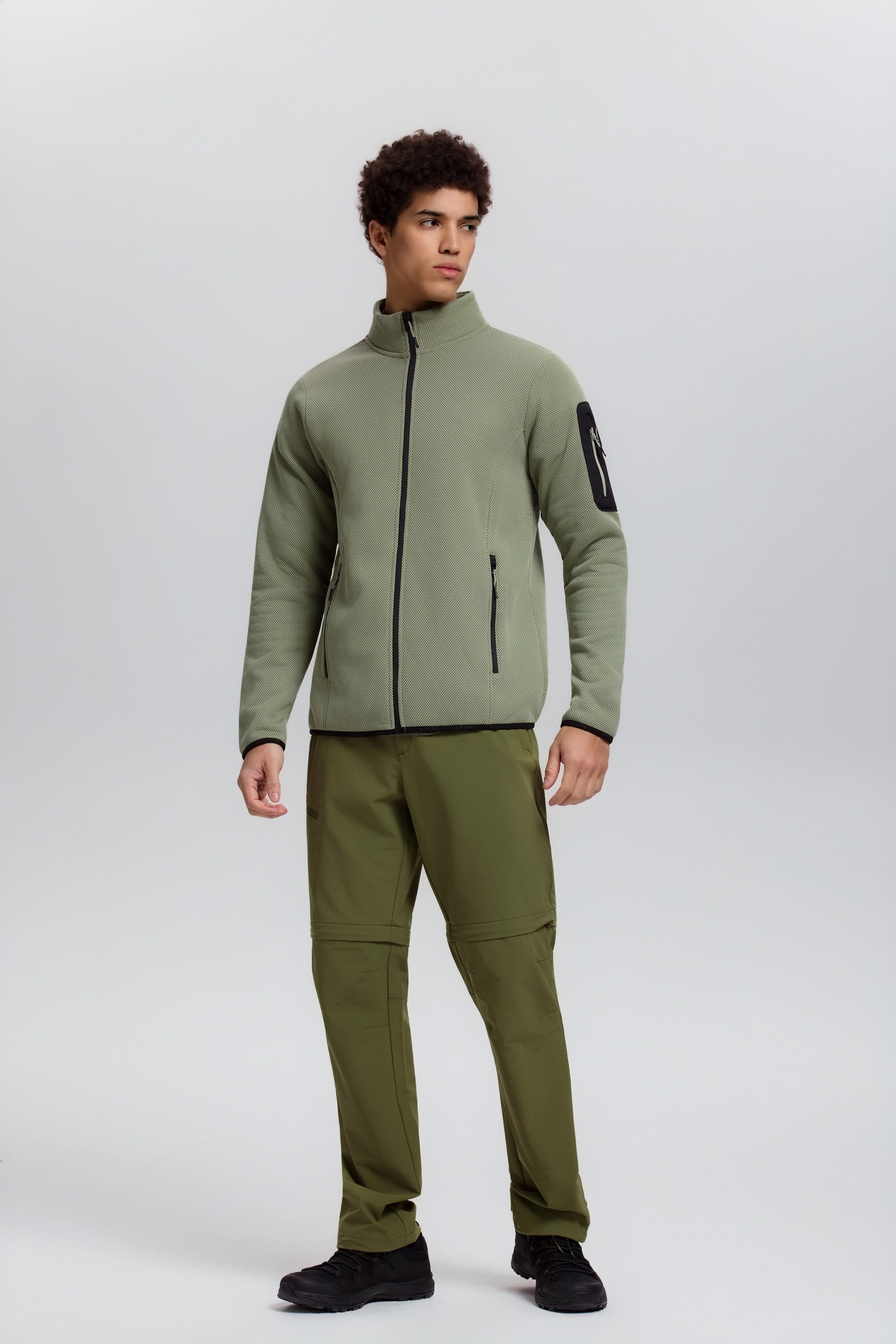 Icepeak Fleecejacke »BREDSTEDT« sportlicher Stil, mit Stehkragen, mit Reissverschlusstaschen