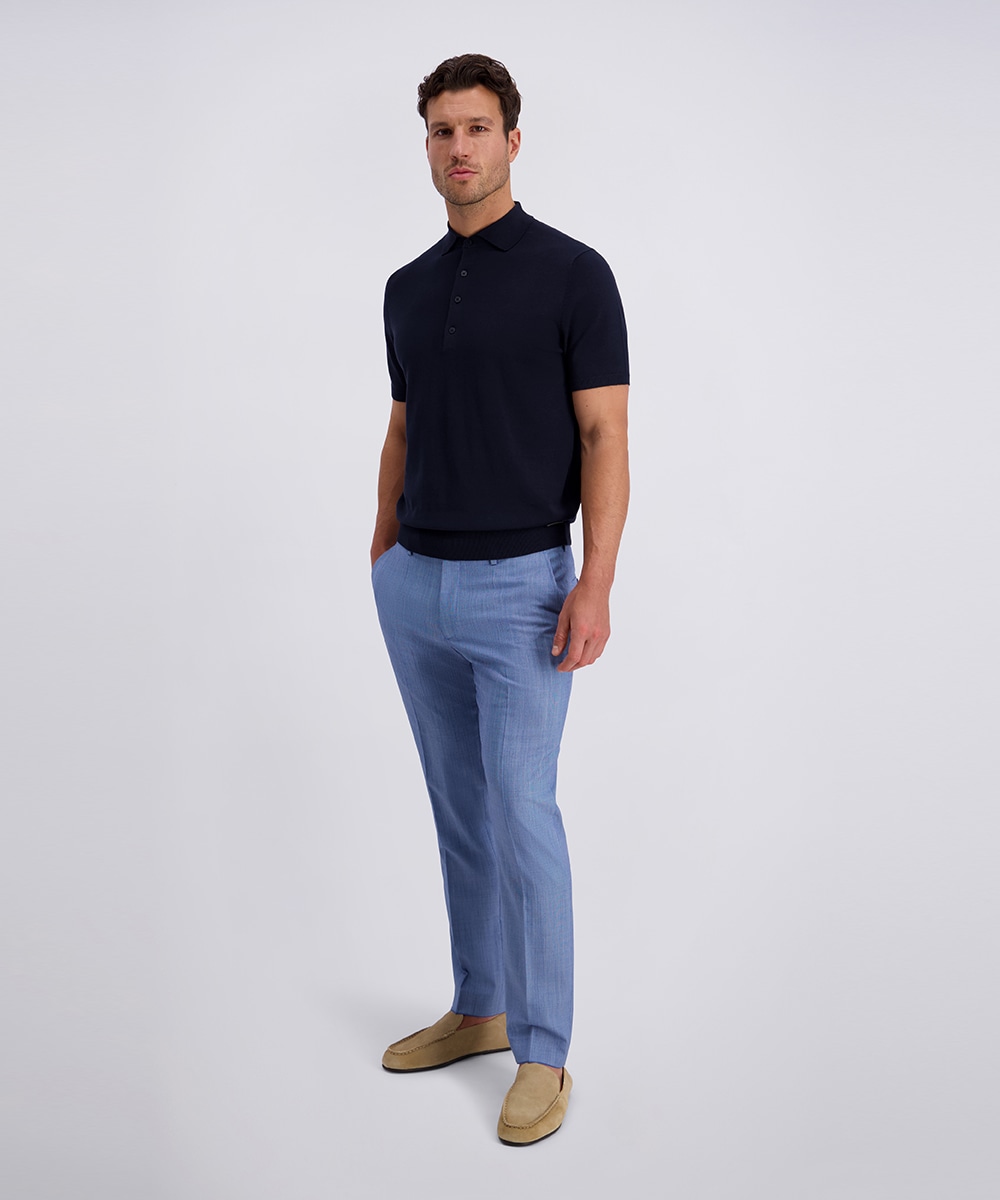 Pierre Cardin Poloshirt »Strick Polo kurzarm« mit Rippbündchen