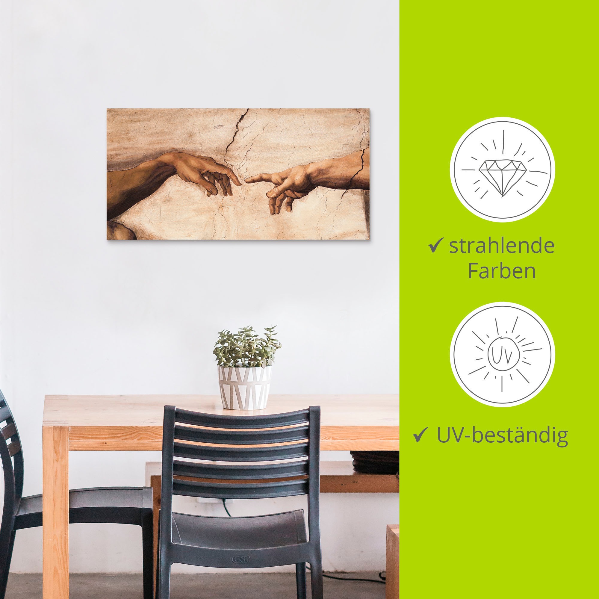 Artland Wandbild »Hände« Religion 1 Stk. tlg. als Alubild, Leinwandbild, Poster in verschied. Grössen