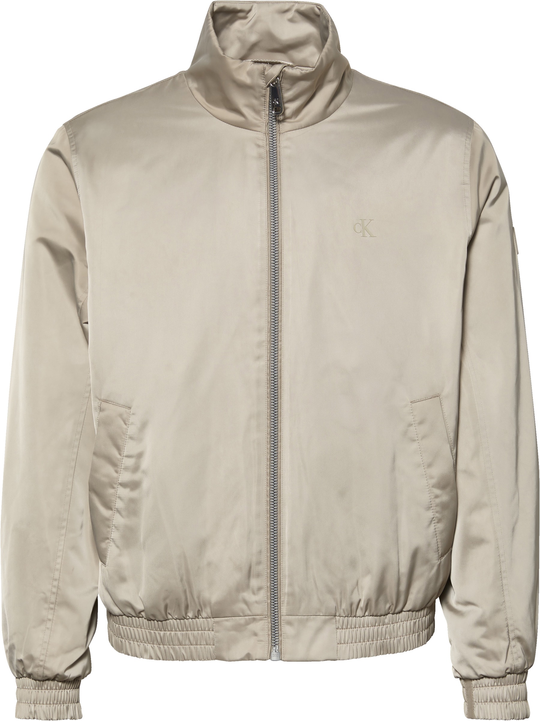 Calvin Klein Jeans Bomberjacke »LS PADDED HARRINGTON JACKET« ohne Kapuze Mit Rundhalsausschnitt mit Stehkragen