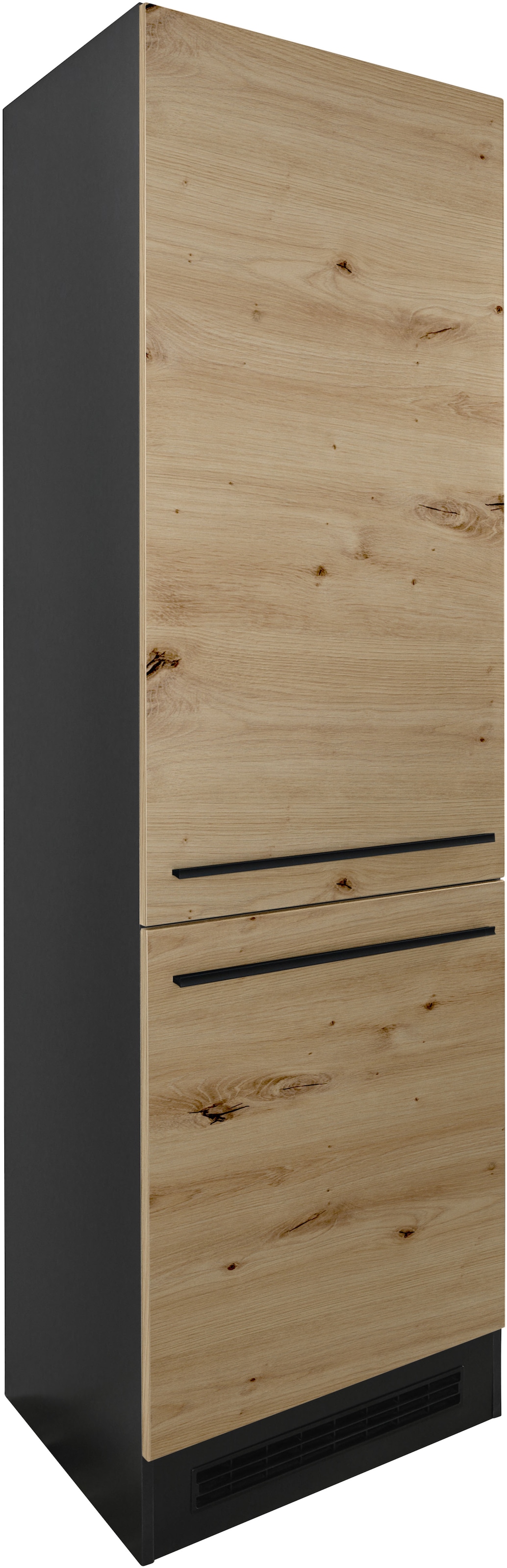 BASIC by Balculina Kühlumbauschrank »Jazz 60er Kühlumbauschrank, Küchenschrank BxHxT 60x211x57 cm« 1 Stk. tlg. Kühlumbauschrank mit 2 Türen und 3 Einlegeböden