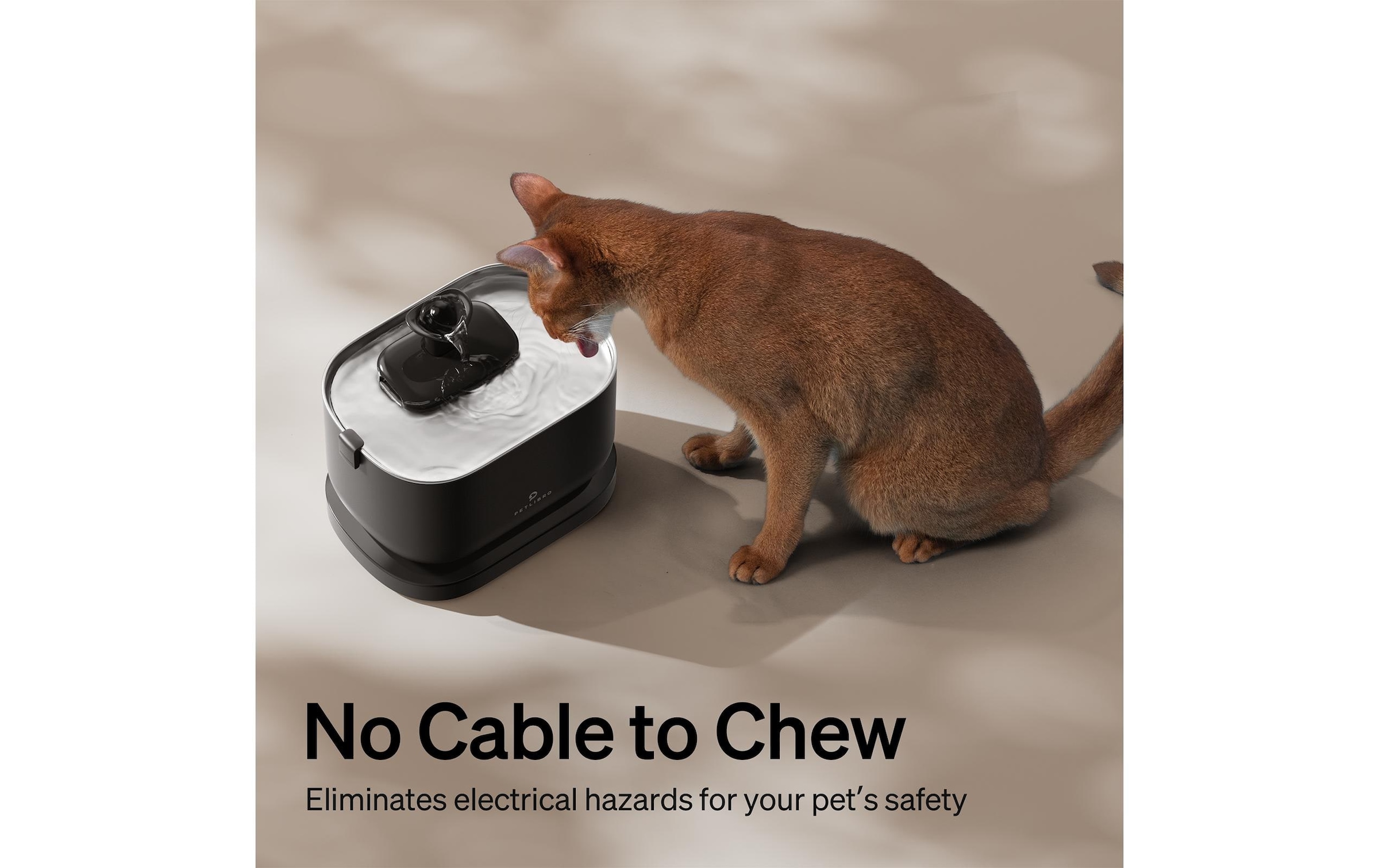   Trinkbrunnen »Petlibro Dockstream Battery-Operated mit Sensor« Kabelloser Trinkbrunnen für Haustiere