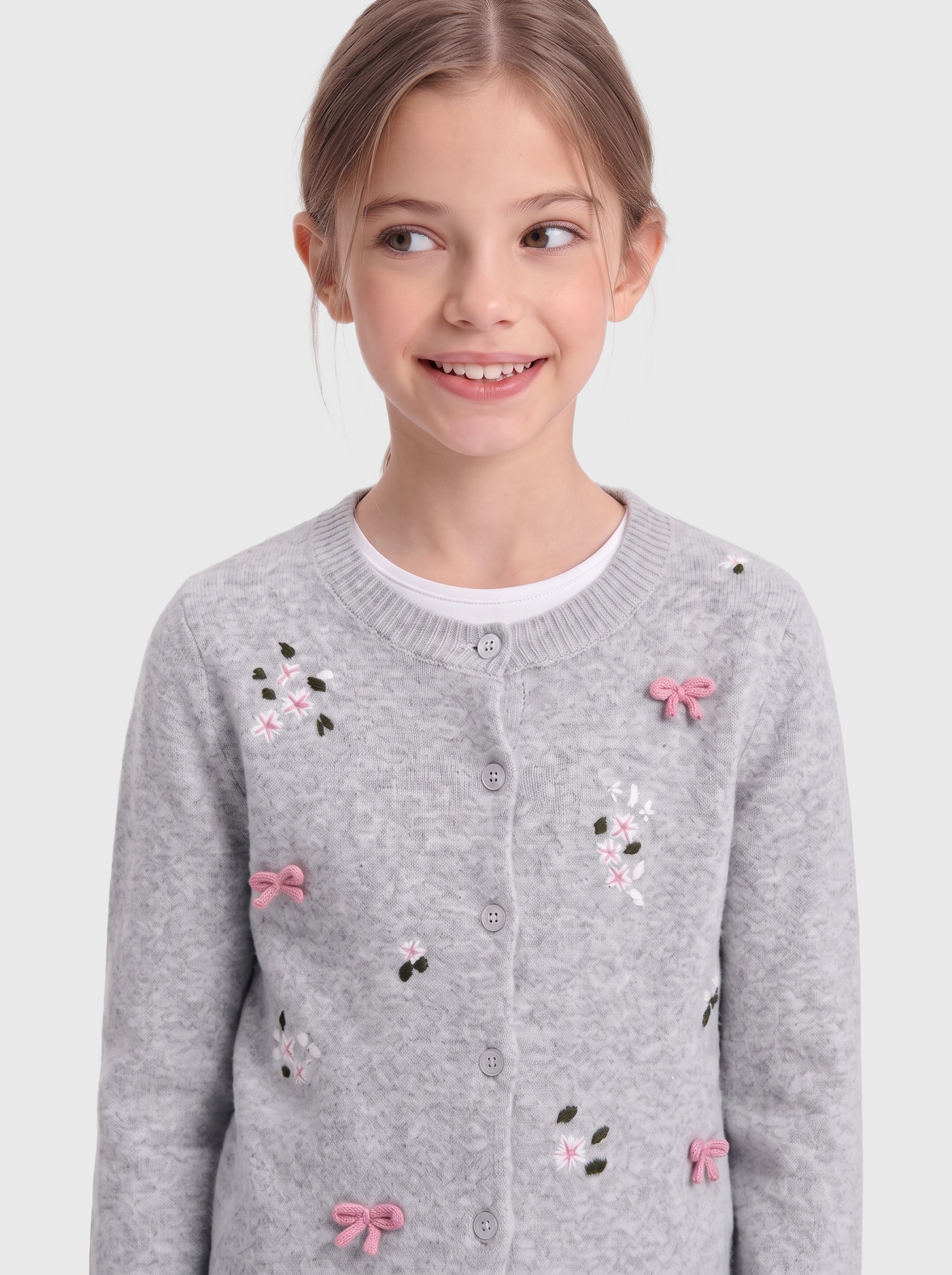KIDS ONLY Strickjacke »KOGDORA DETAIL LS O-NECK CARDIGAN KNT« Kunstfaser,
