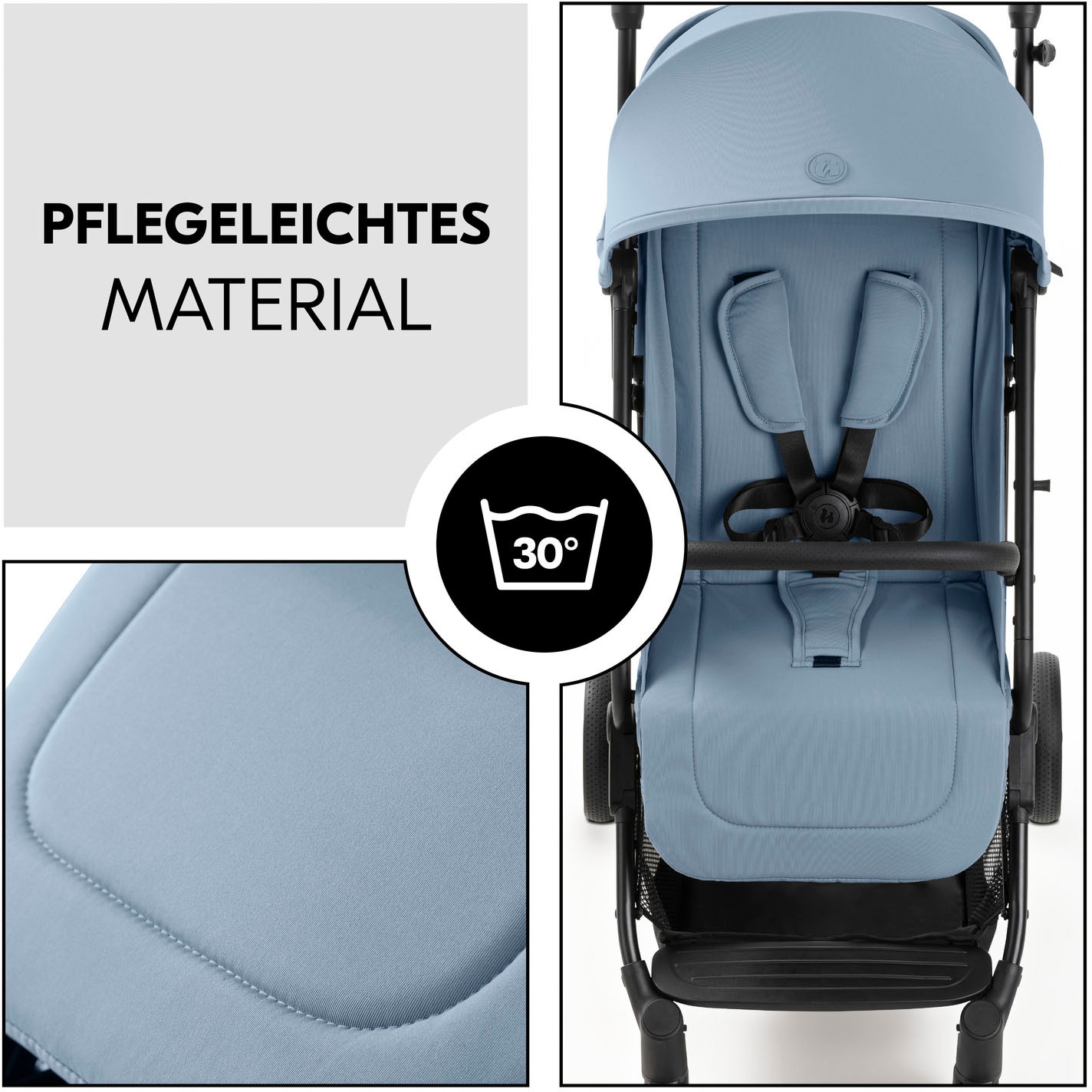 Hauck Poussette pour enfants »Travel N Care Plus, Dusty Blue« 22 kilos
