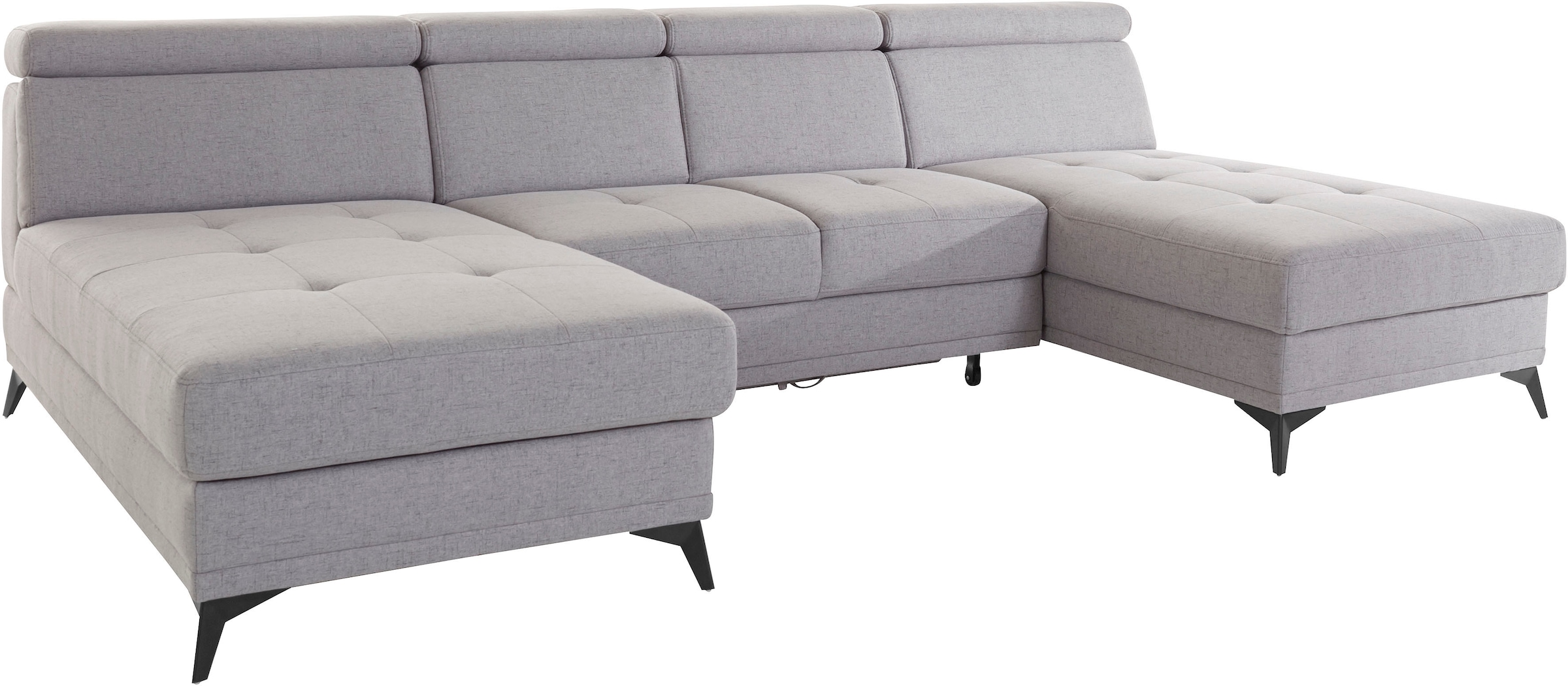 INOSIGN Wohnlandschaft »Cardiz U-Form« inkl.Kopfteilverstellung und Federkern wahlweise mit Bettfunktion