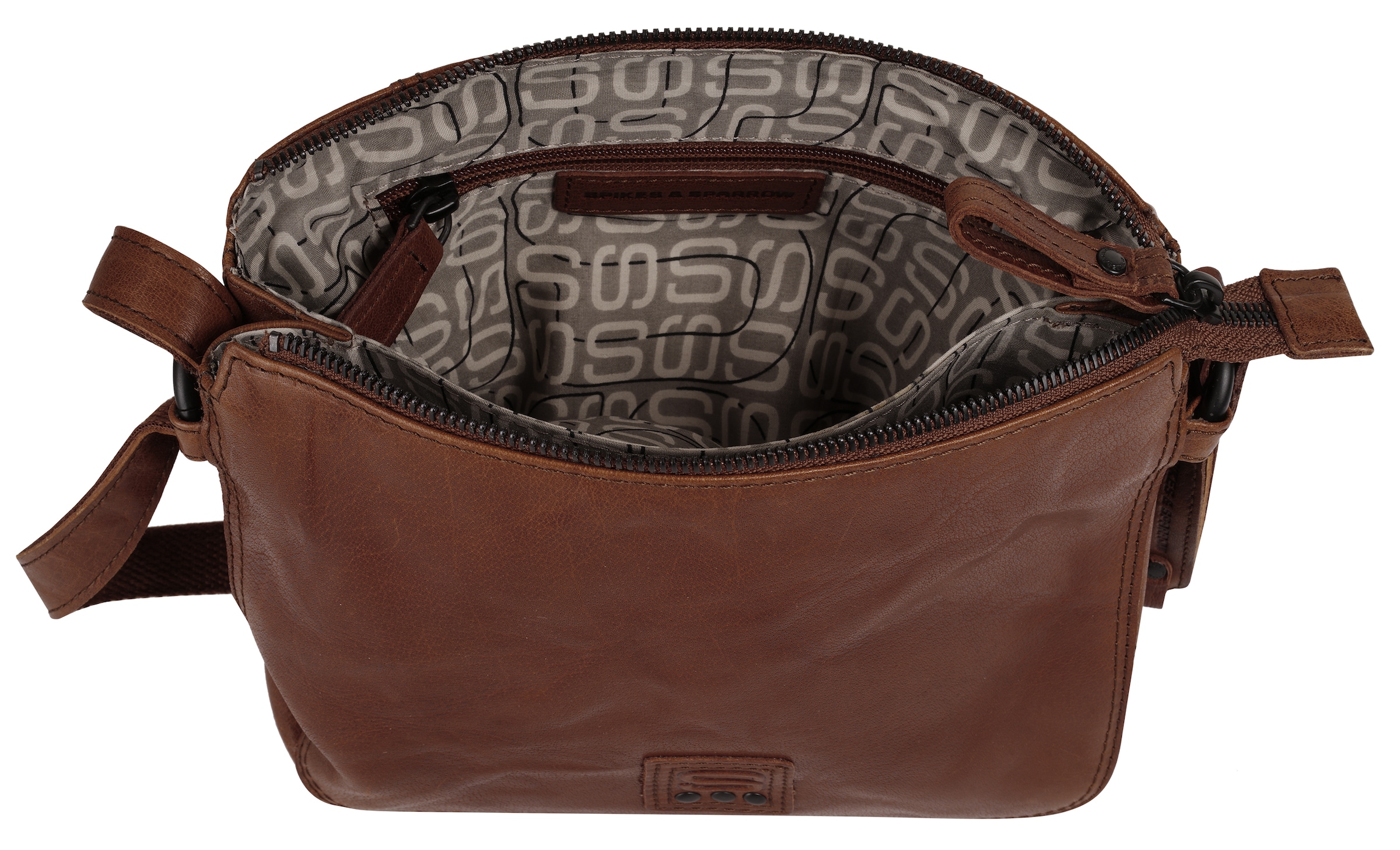 Spikes & Sparrow Sac à bandoulière echt Leder