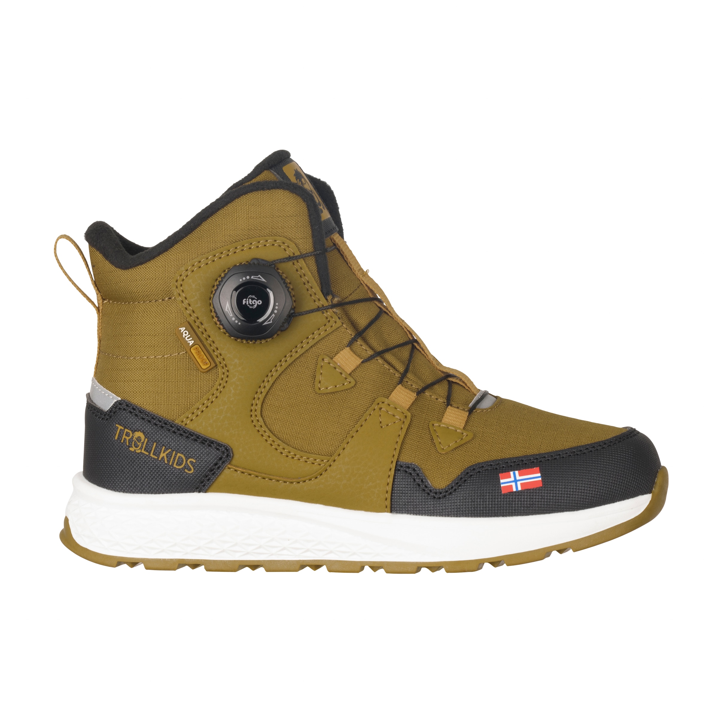 TROLLKIDS Winterstiefel »KIDS BERGEN WINTER MID CUT«  wasserdicht, fitgo Schnellschnürsystem, reflektierende Details